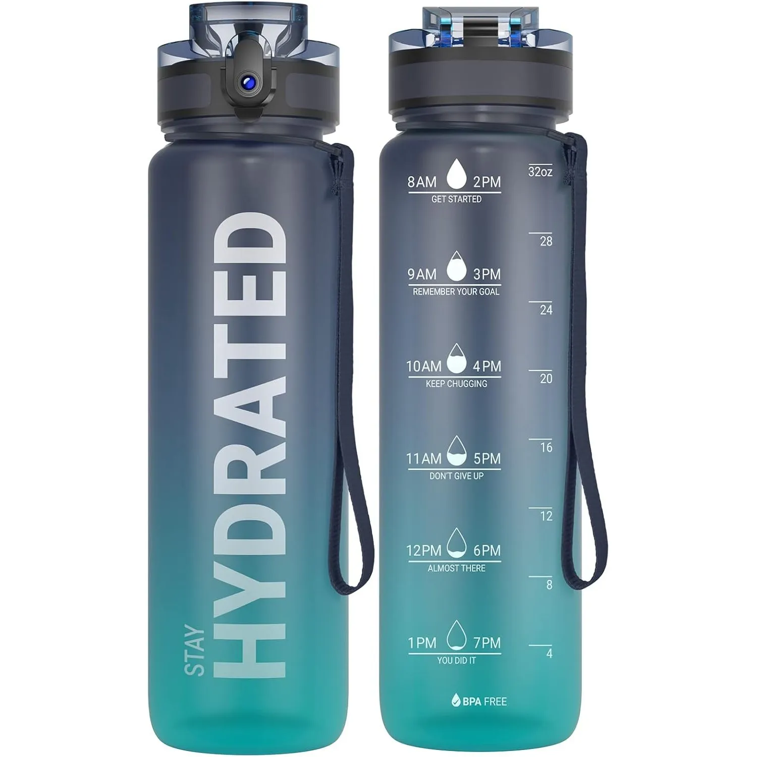 Sahara Sailor Trinkflasche, Sport Trinkflasche, [BPA-frei Tritan] 1L/500ML/750ML Auslaufsicher Sport Wasserflasche, Spo…