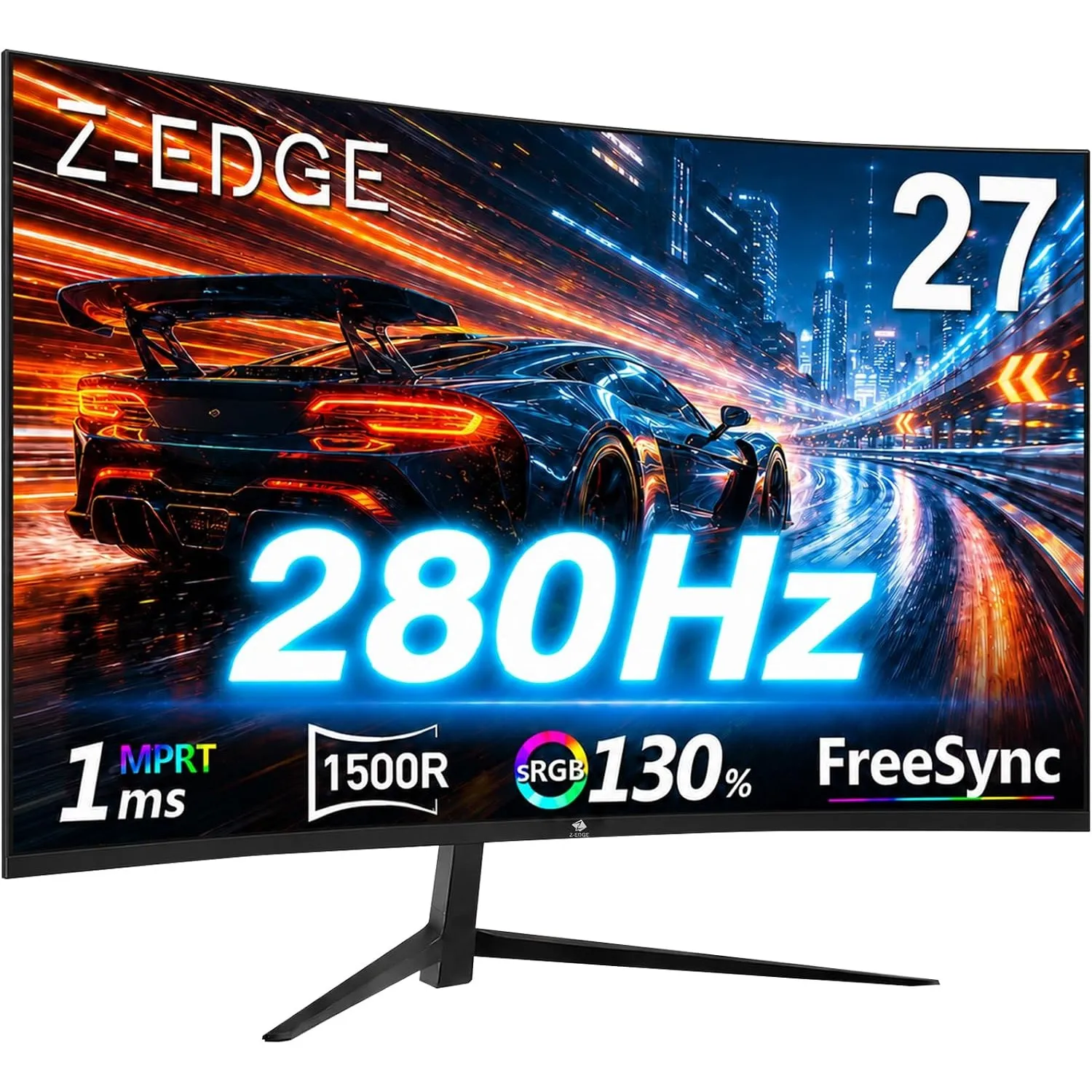 Z-Edge 27 Zoll Curved Gaming Monitor 280Hz 240Hz 1ms VA DisplayPort HDMI