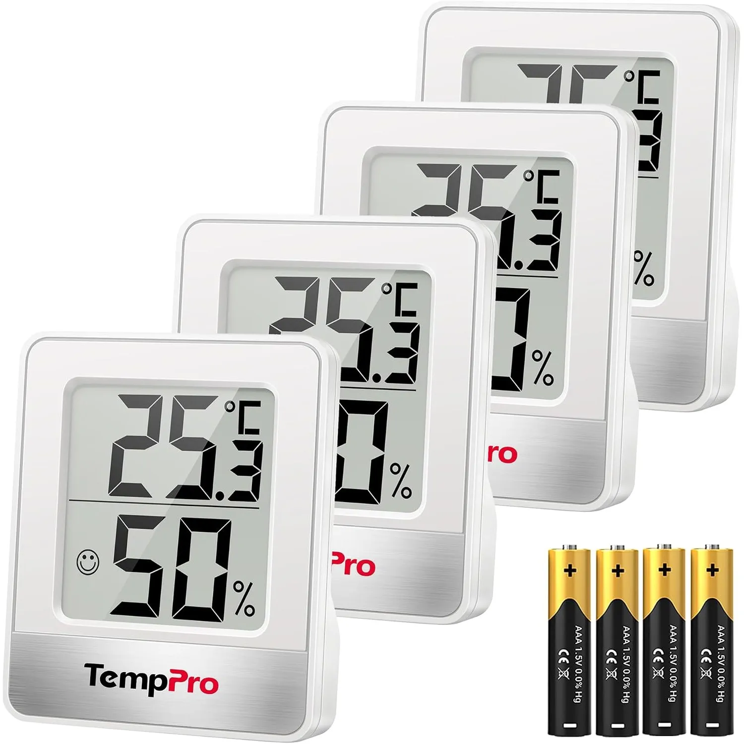 TempPro Thermo-Hygrometer Innen Digital Hygrometer Raumthermometer