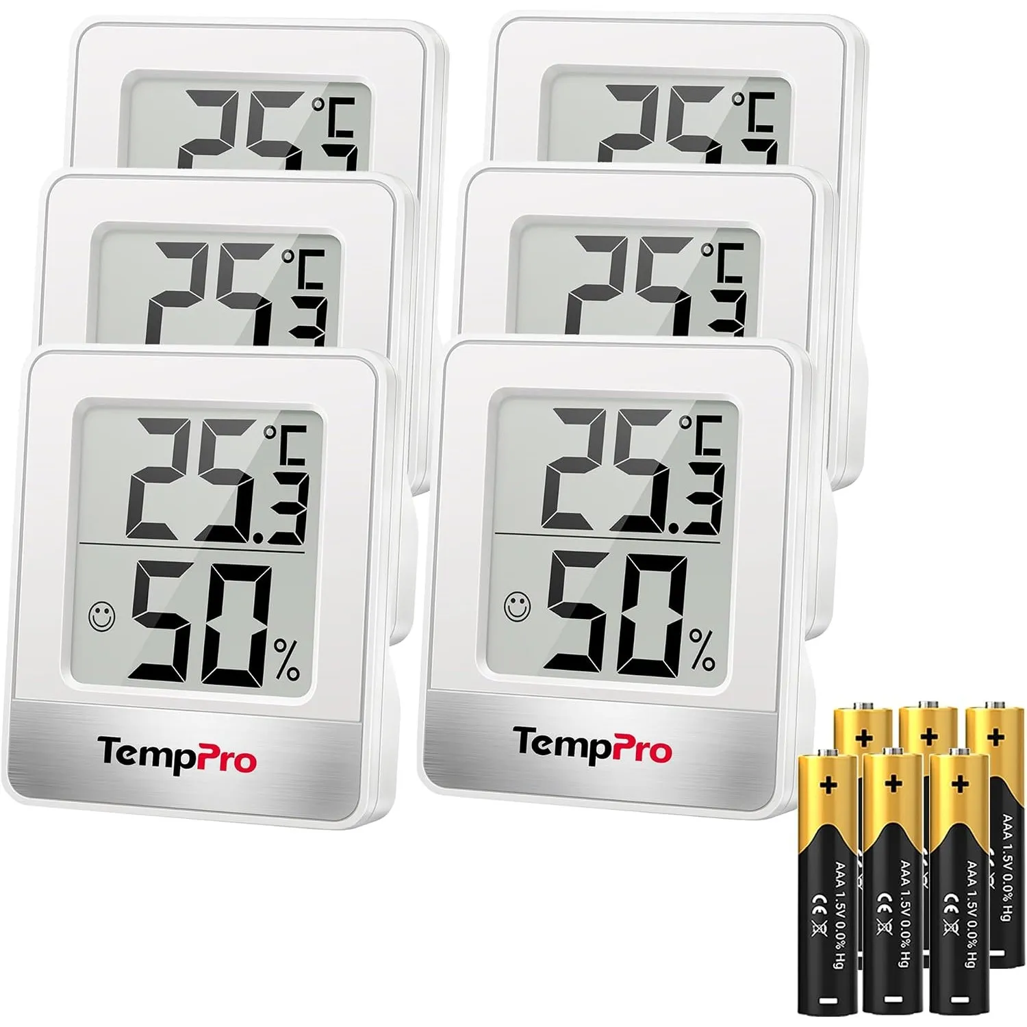 TempPro Thermo-Hygrometer Innen Digital Hygrometer Raumthermometer