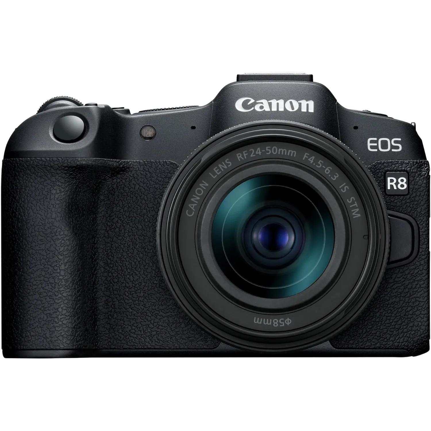 Canon EOS R8 + RF 24–50mm F4.5–6.3 – Systemkamera mit 24,2 MP, Dual Pixel AF II, Integrierte Bildkombination, LCD-Touch…