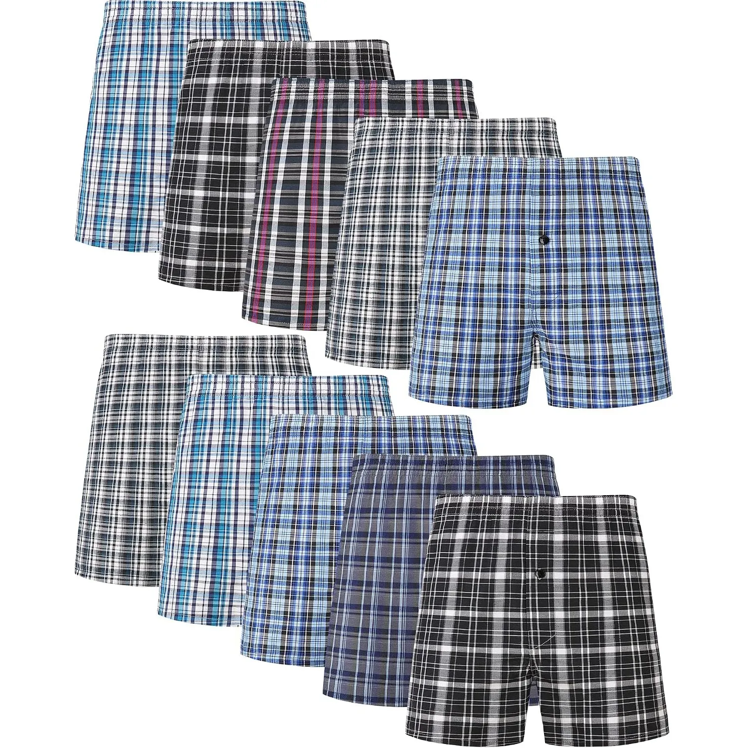 JupiterSecret Boxershorts Herren Baumwolle Unterhosen Männer Amarican Boxershorts 6er und 10er Packs