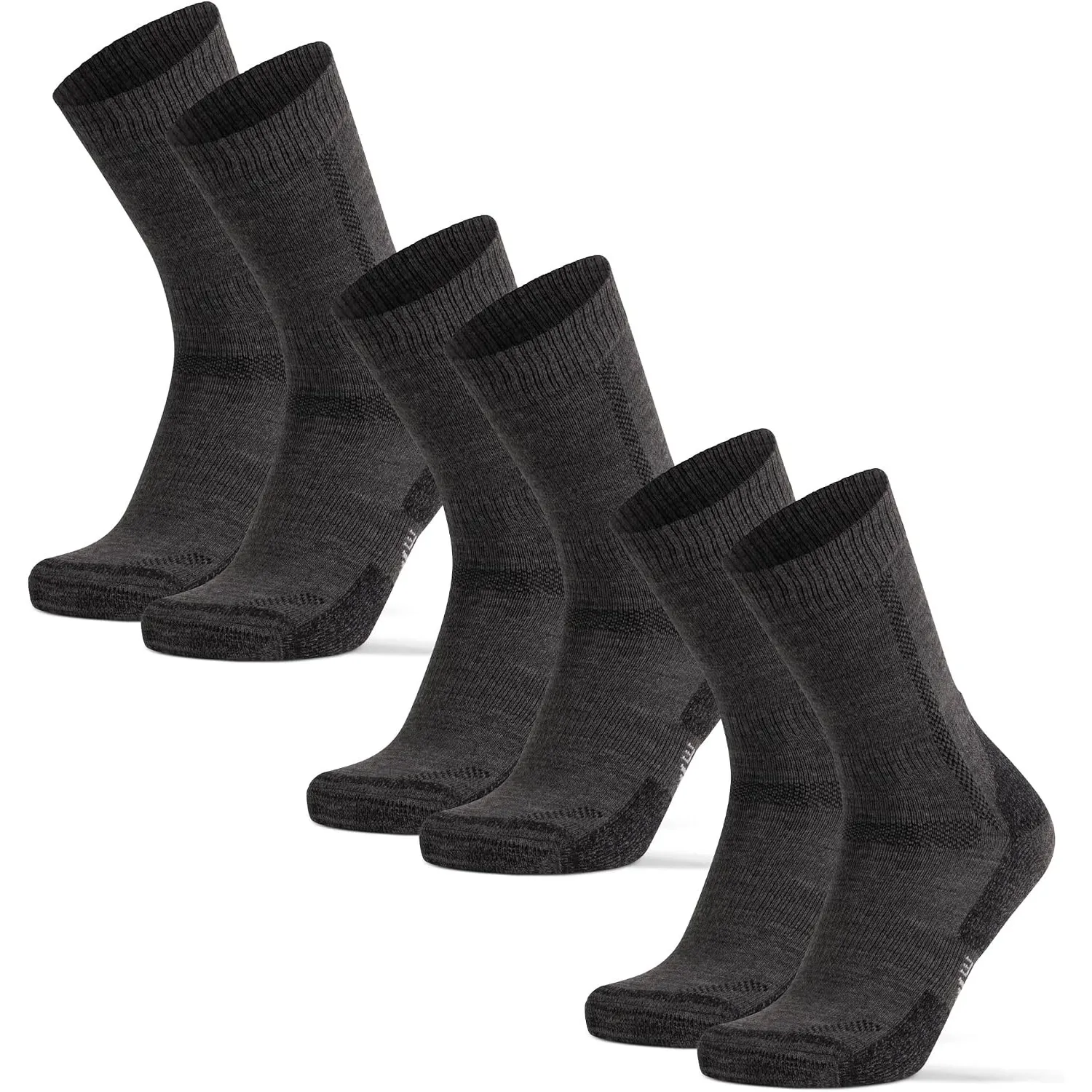 DANISH ENDURANCE Merino Wandersocken, 1, 3 & 5 Paar | Merino Trekkingsocken, Stark Gepolstert & Atmungsaktiv, Geruchshe…