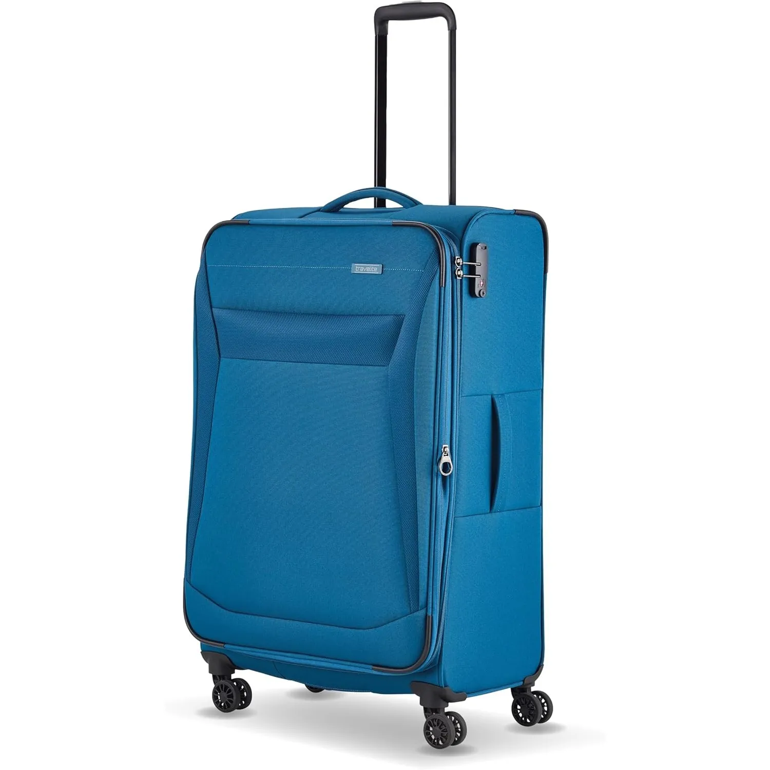 Travelite Koffer Chios Größe L, 78 cm, 90-97 Liter, Reisekoffer groß | Weichschalenkoffer, Rollkoffer mit 4 Doppelrolle…