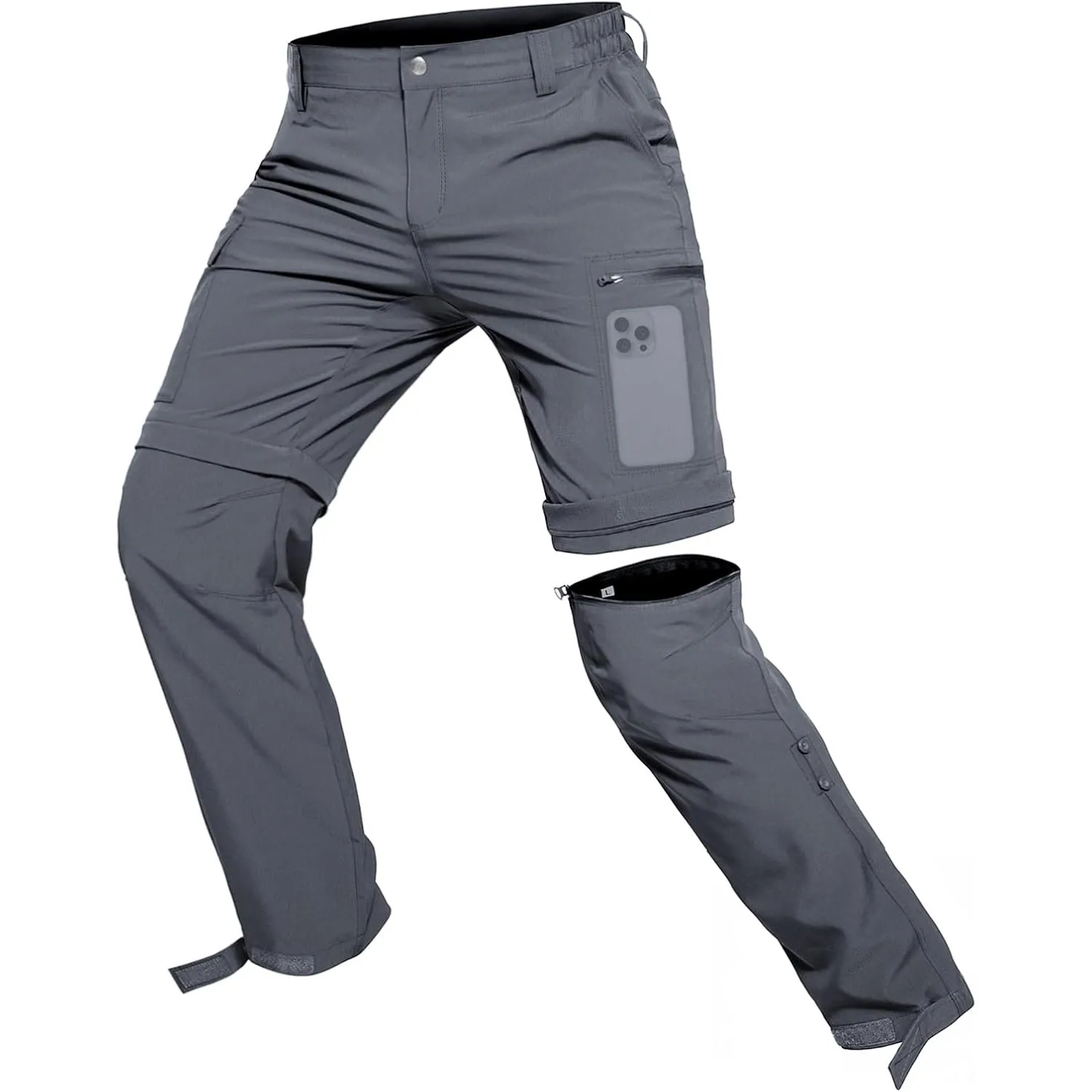 Hiauspor Herren Zip Off Wanderhose 3-in-1 Trekkinghose