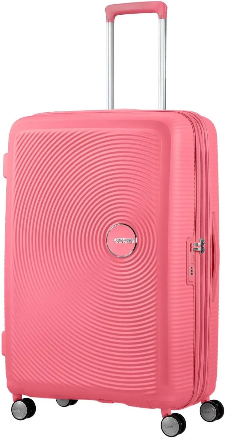 American Tourister Soundbox - Spinner L Erweiterbar Koffer, 77 cm, 97/110 L, Rosa (Sun Kissed Coral)