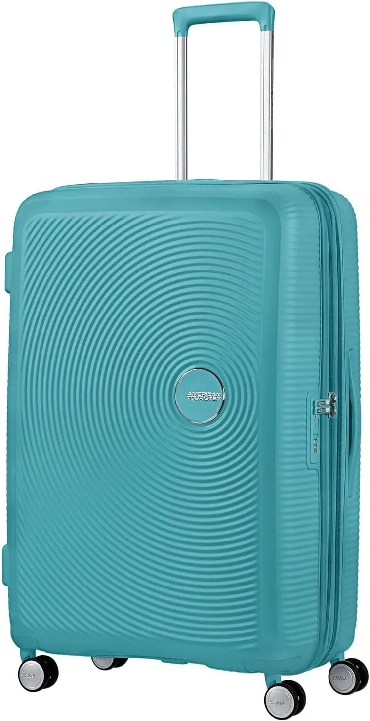 American Tourister Soundbox - Spinner L Erweiterbar Koffer, 77 cm, 97/110 L, Türkis (Turquoise Tonic)
