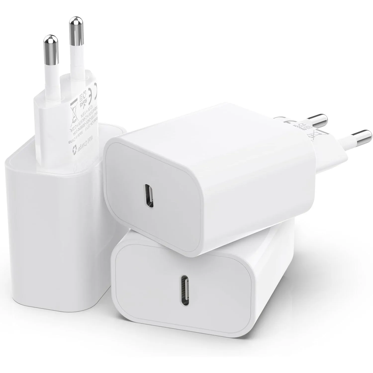 3er-Pack 25W USB C Schnellladegerät für iPhone 16/15/14/13/12/11 SE