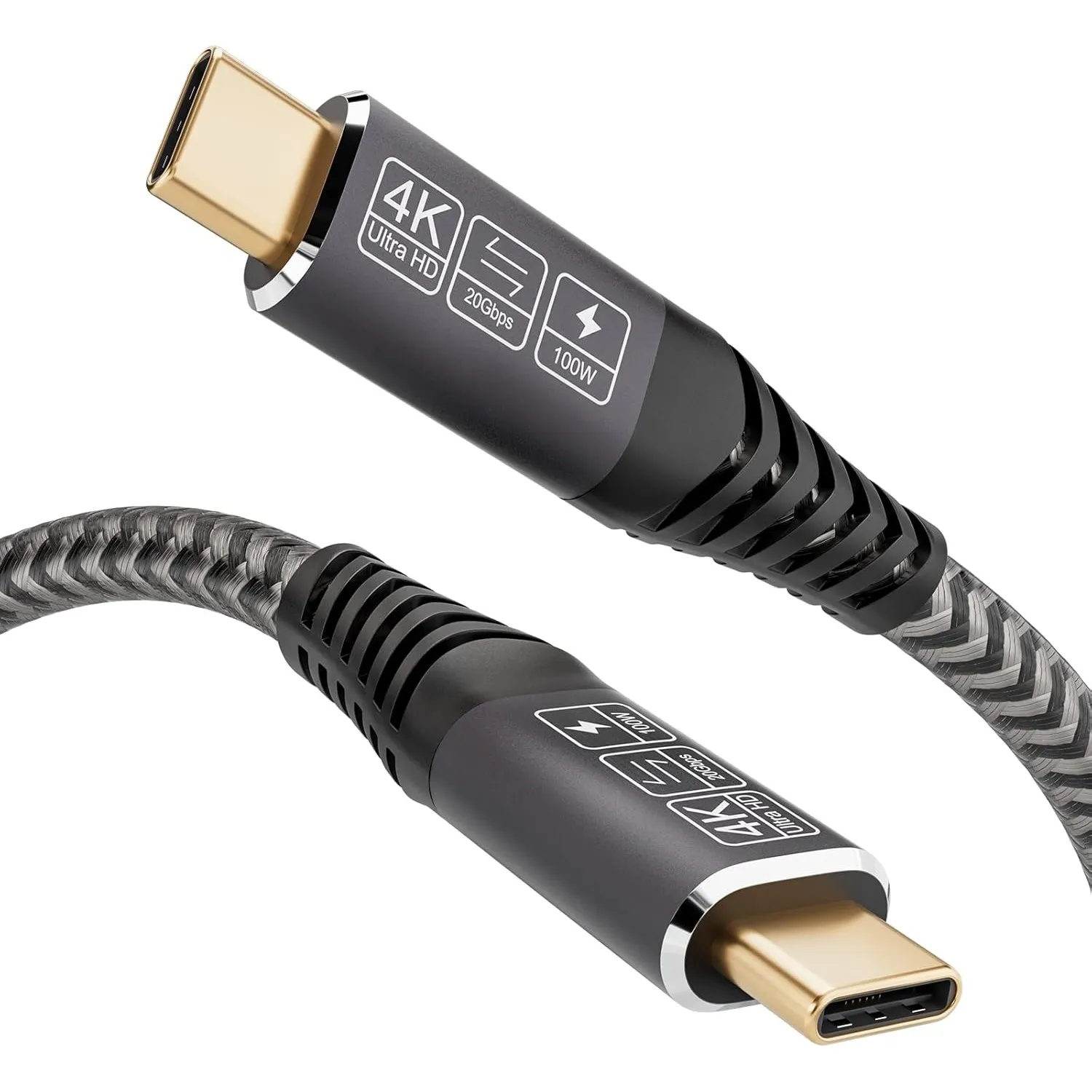 CAKOBLE USB C Kabel auf USB C 0.5M, USB 3.2 Gen2 Typ C ladekabel, 20 Gbps Datenübertragung, 100W 20V/5A Schnellladekabe…