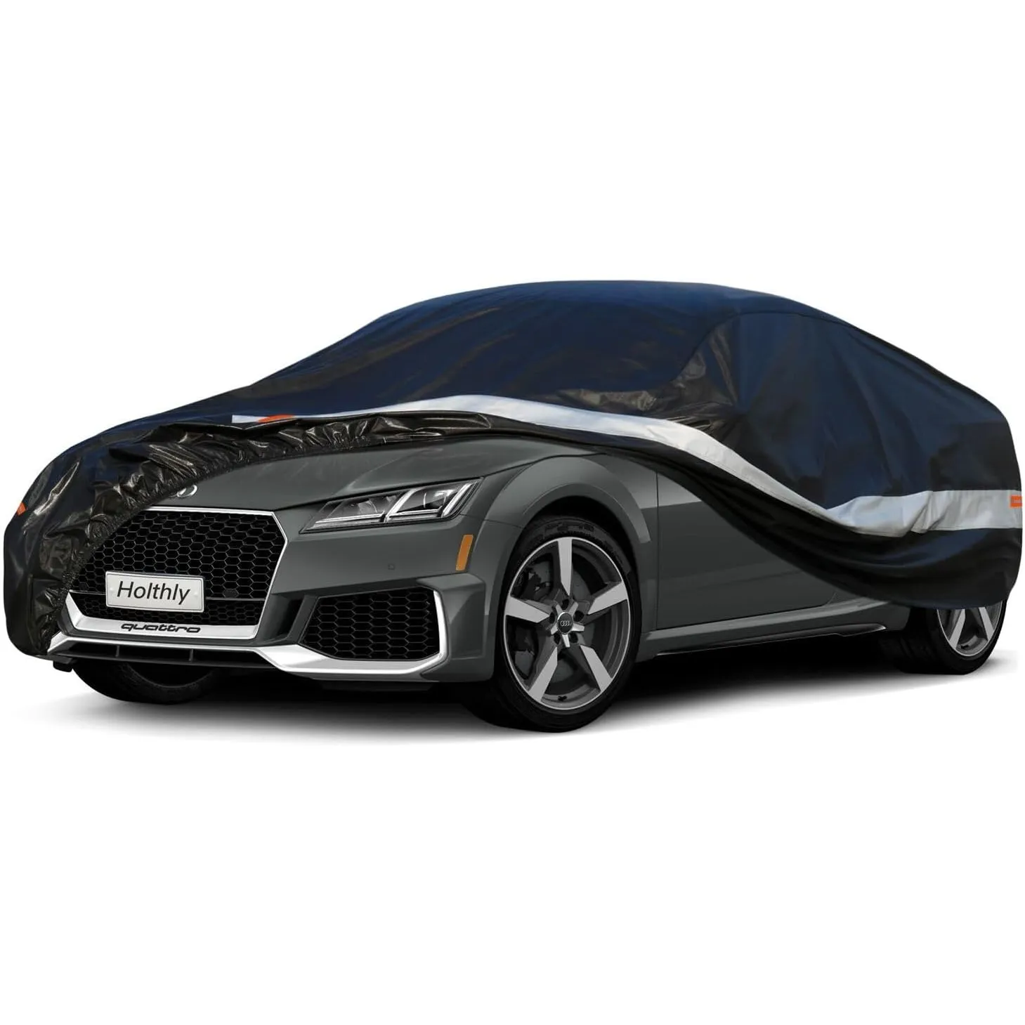 10 Schichten Autoabdeckung 100% Wasserdicht, Auto Abdeckplane für Vollgarage Regen Sonne Staub UV Schutz. Autoplane Pas…