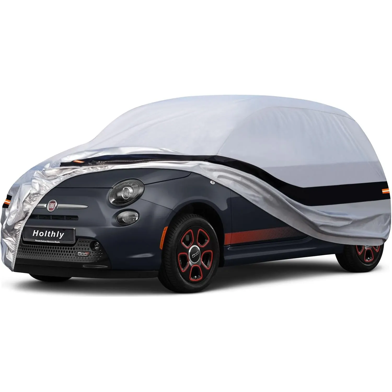 10 Schichten Autoabdeckung 100% Wasserdicht, Outdoor Autoplane für Vollgarage Regen Sonne Staub UV Schutz. Auto Abdeckp…