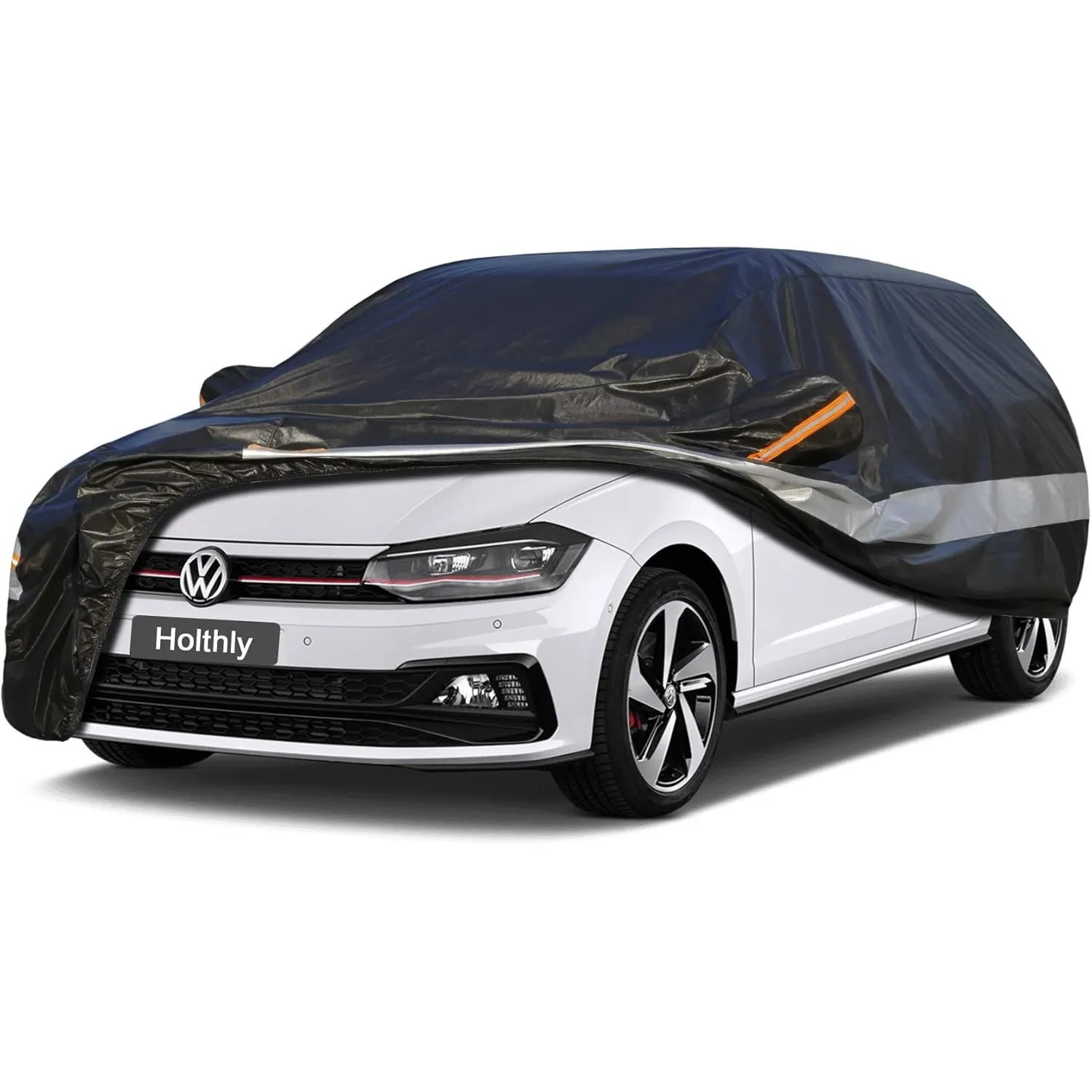 10 Schichten Autoabdeckung 100% Wasserdicht, Auto Abdeckplane für Vollgarage Regen Sonne Staub UV Schutz. Autoplane Pas…