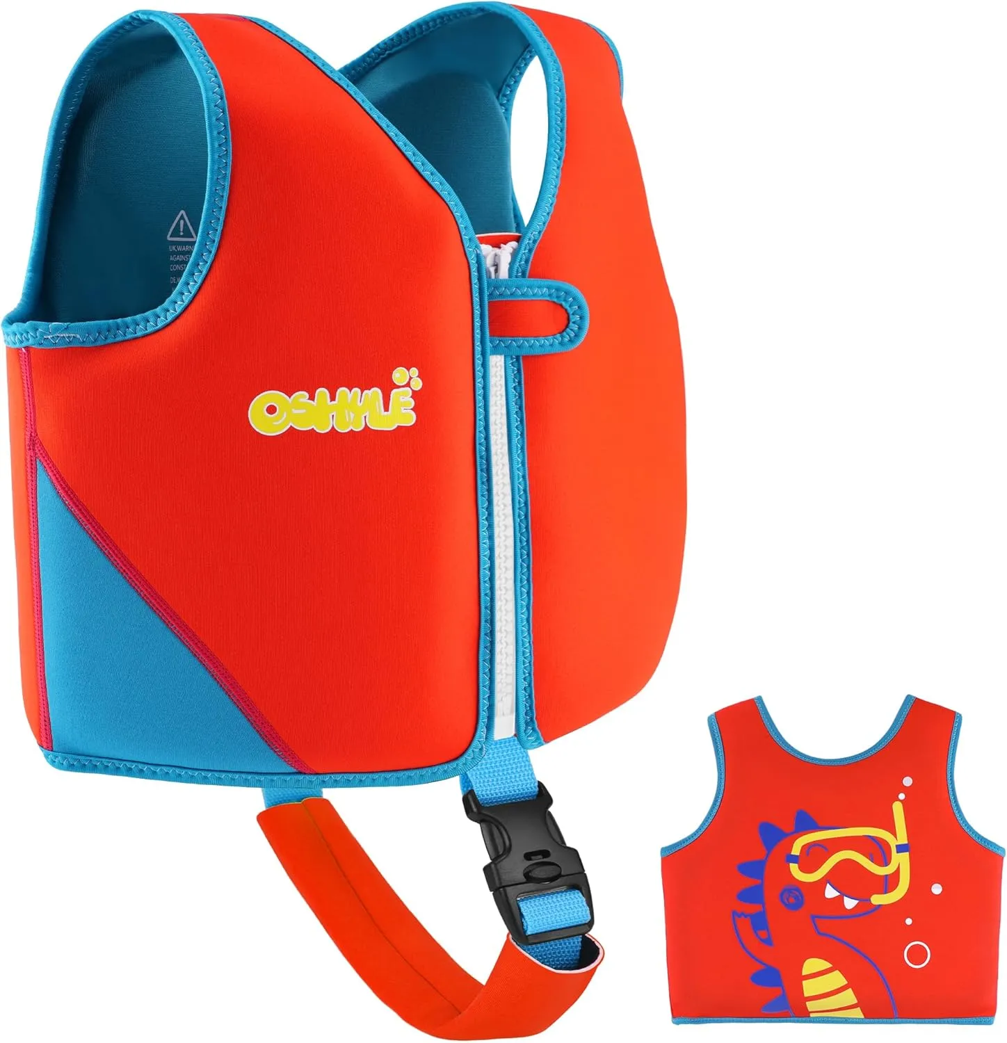 Kids’ Life Jacket, Boys’, Girls’, Toddlers’ Neoprene Swimming Jacket, Buoyant Life Jacket for 1–9 Years