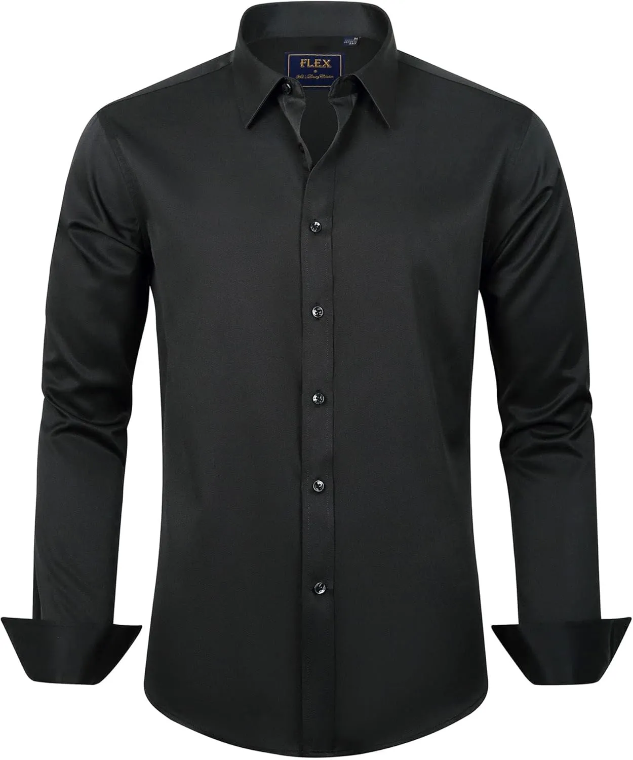 J.Ver Men’s Shirt, Plain Colours, Stretch, Long Sleeves, Regular Fit, Casual Shirts, Easy-Iron, Business Shirt, Suit Sh…