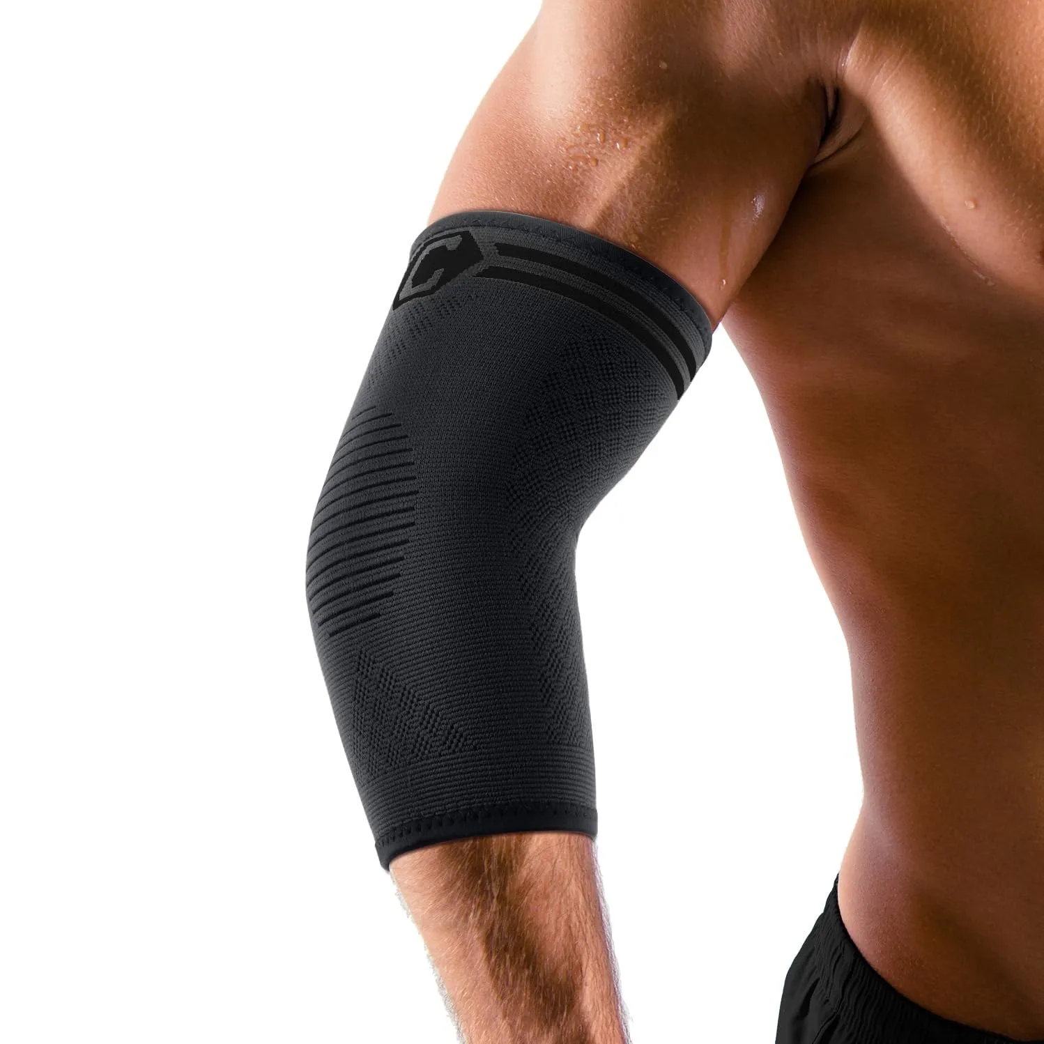 CAMBIVO Ellenbogenbandage x2, Tennisarm Bandage für Damen Herren, Kompression Bandage Ellenbogen geeignet Arthritis, Se…