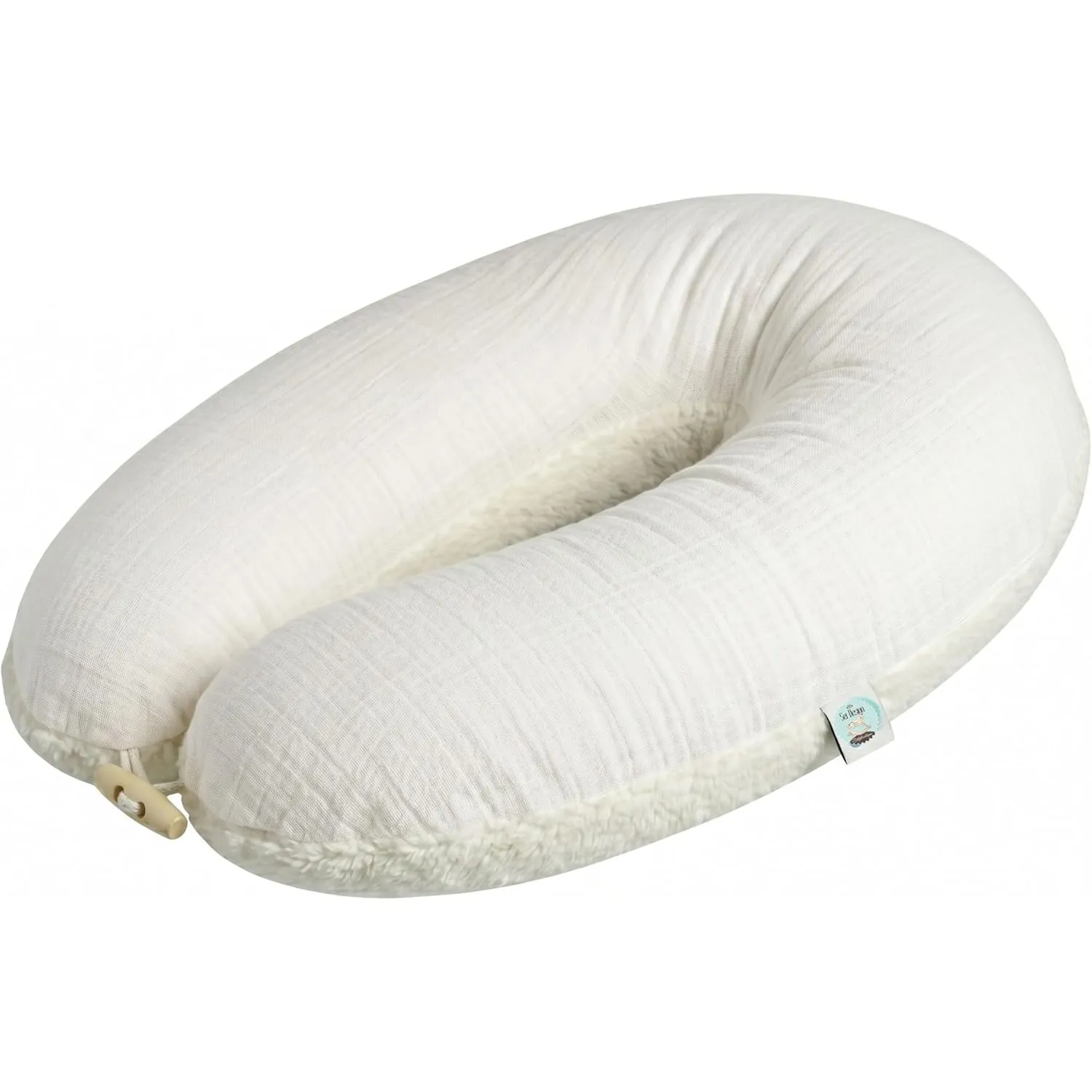 sei Design Musselin Stillkissen XXL 190x35 Öko-Tex Seitenschläferkissen | Ergonomisches Schwangerschaftskissen Lagerung…