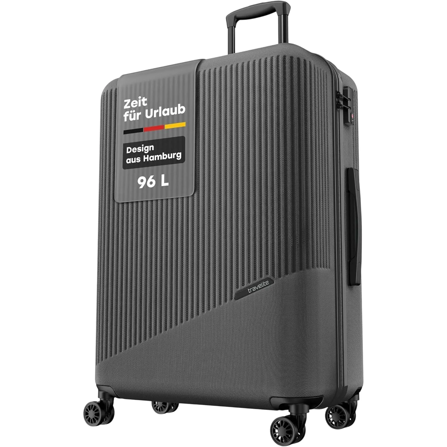 Travelite Koffer Bali Größe L, 77 cm, 96 Liter, Reisekoffer groß | kratzfester ABS Hartschalenkoffer, großer Trolley mi…