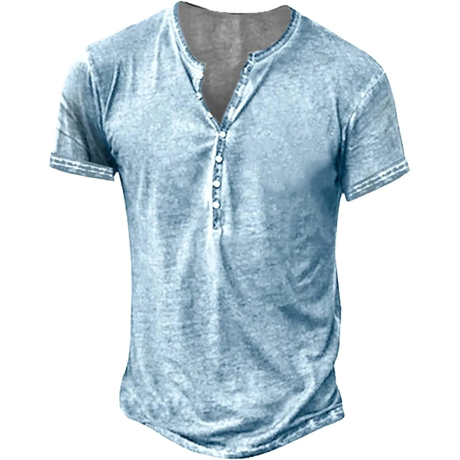 Beotyshow Hemd Herren Langarm Vintage Henley Shirt Männer | Slim Fit, Baumwolle, Freizeit, Vintage, Casual, Leicht, Bus…