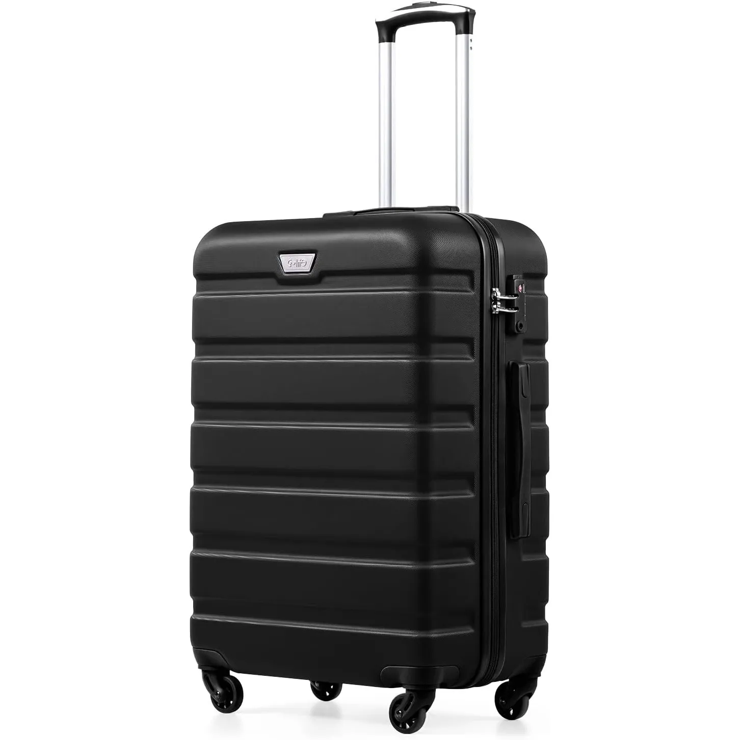 COOLIFE Koffer Groß 77cm XL, PC+ABS, Rollkoffer mit 360° Spinner Räder