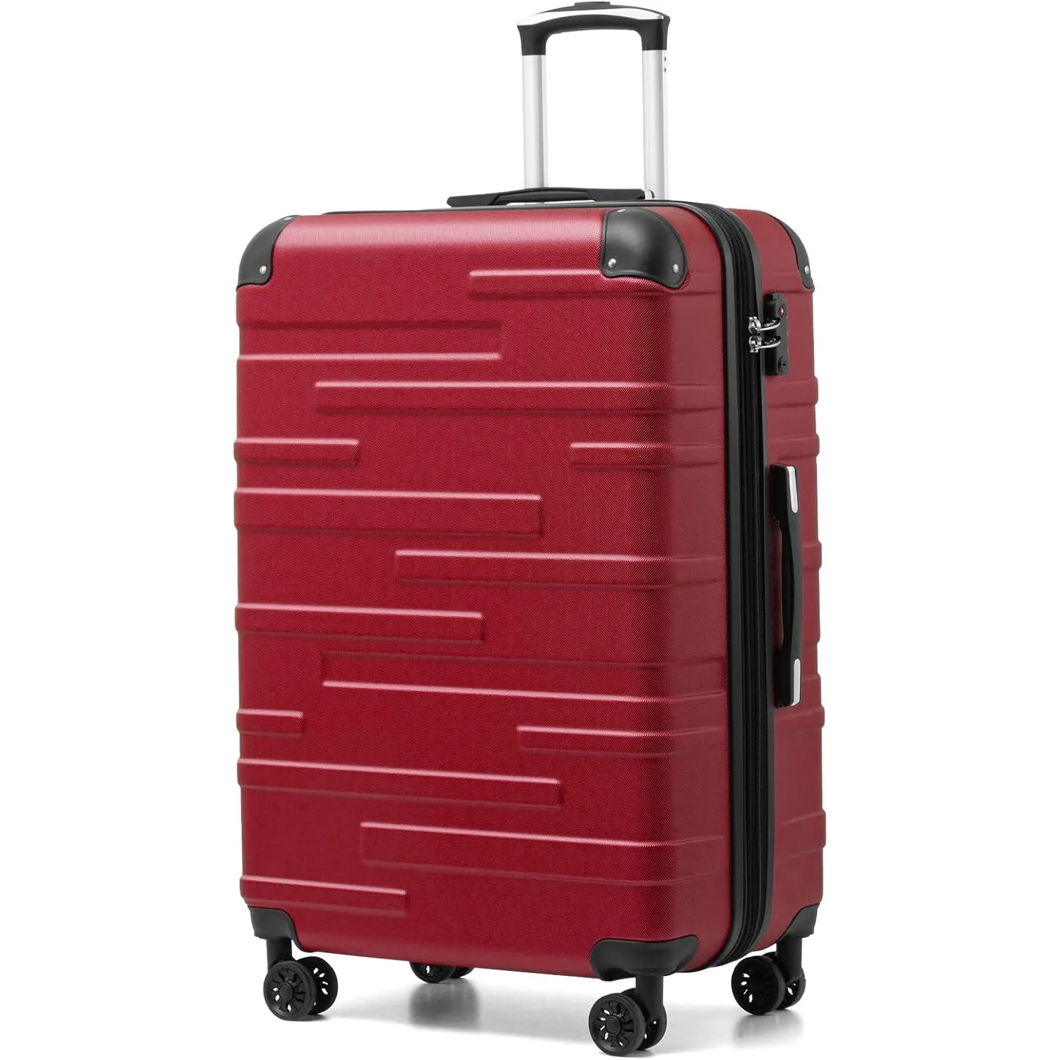 COOLIFE Koffer Groß XL 77cm, Erweiterbar Rollkoffer 93L mit TSA, Hartschale