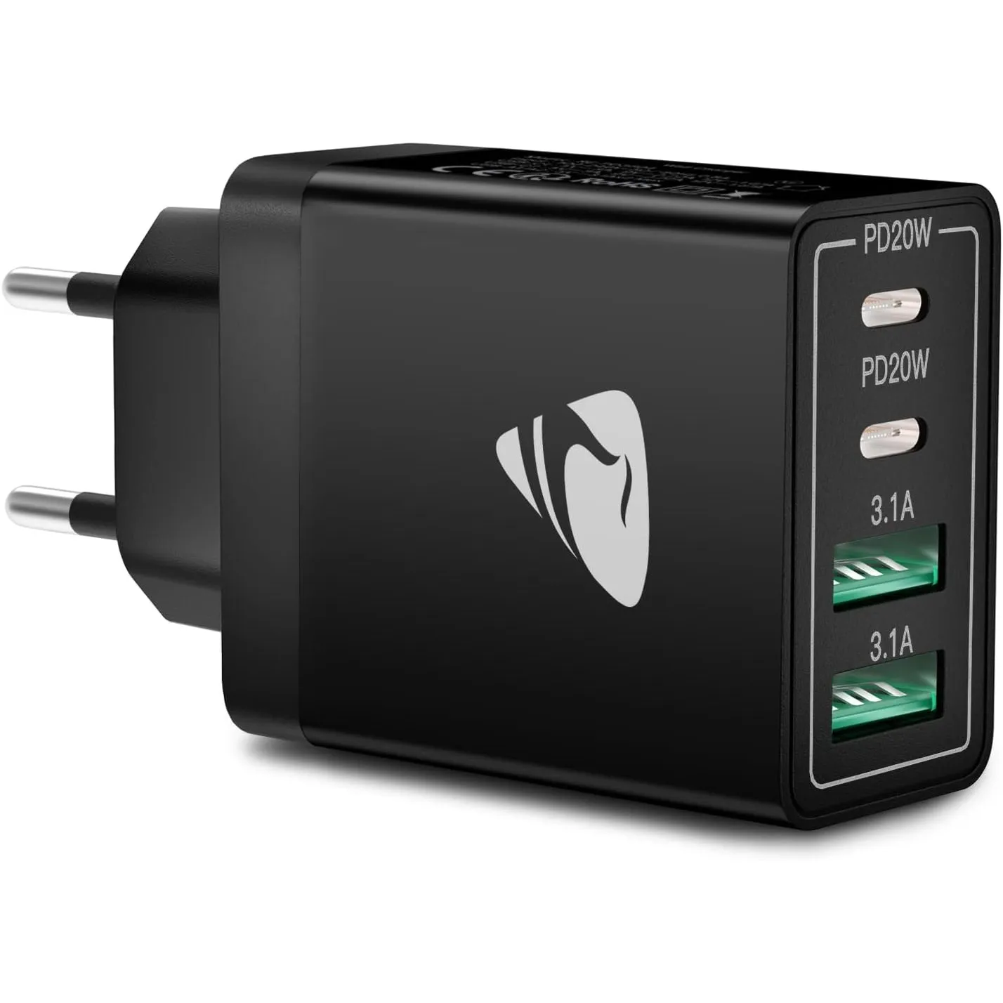Aioneus USB C Ladegerät, 40W 4-Port USB C Netzteil Schnellladegerät, PD 3.0 Power Adapter+QC USB A Mehrfach Ladegerät f…