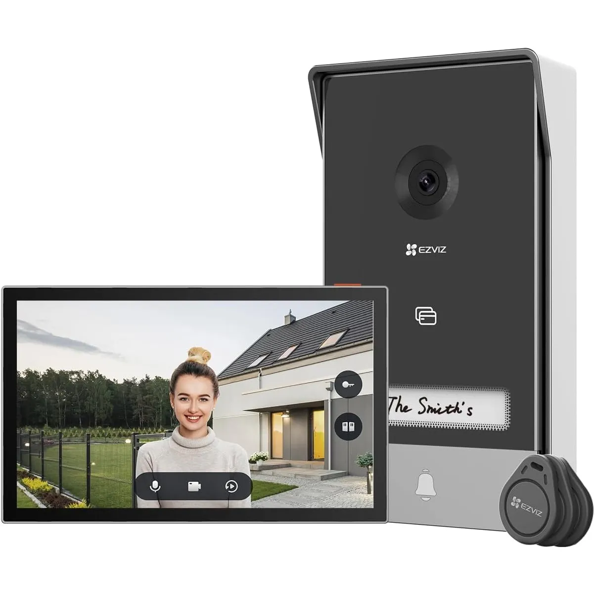EZVIZ HP7 2K Video Türklingel Kamera Türsprechanlage mit 7" Touchscreen
