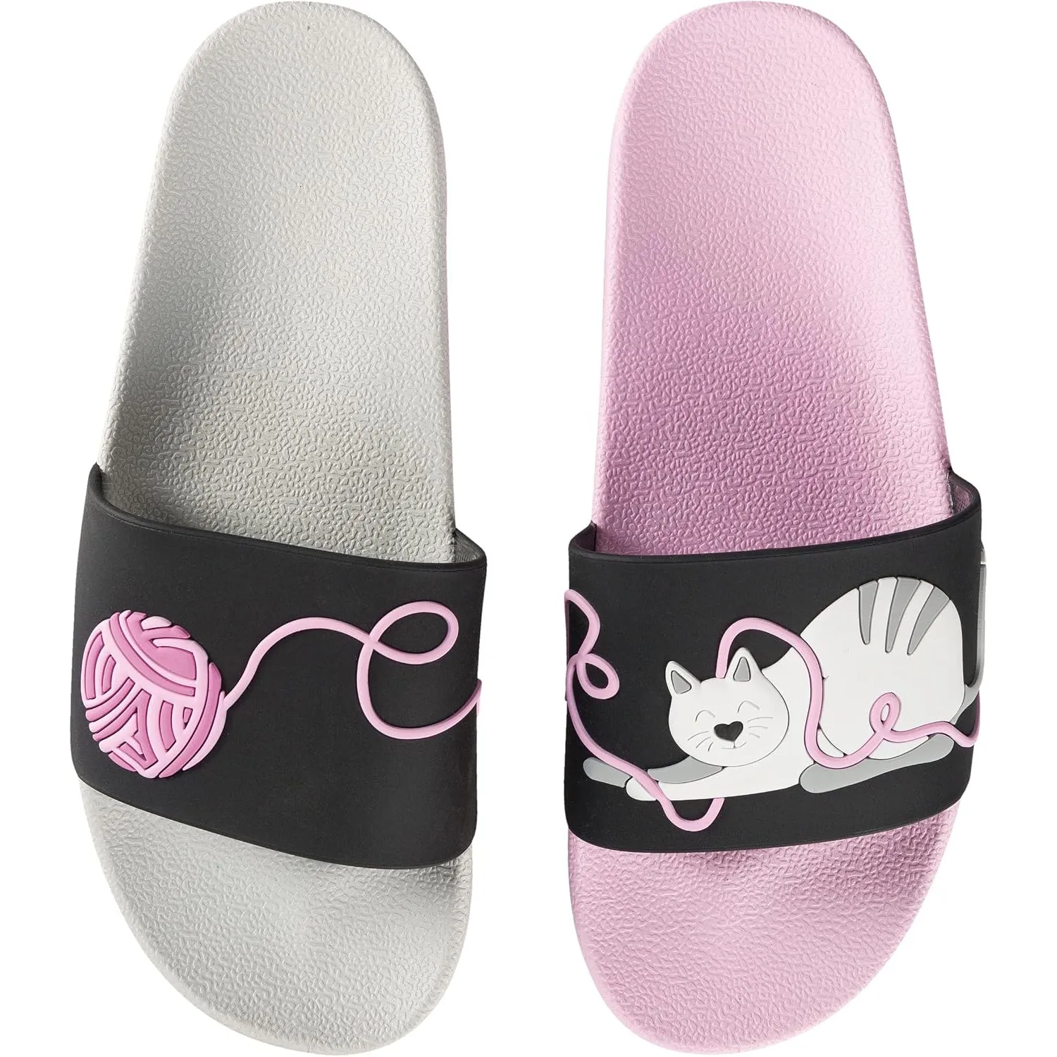 Dedoles Badeschuhe & Hausschuhe Damen Herren & Kinder Badesandalen lustige Designs Bücher Kaffee Party Pizza Fuchs Bär …