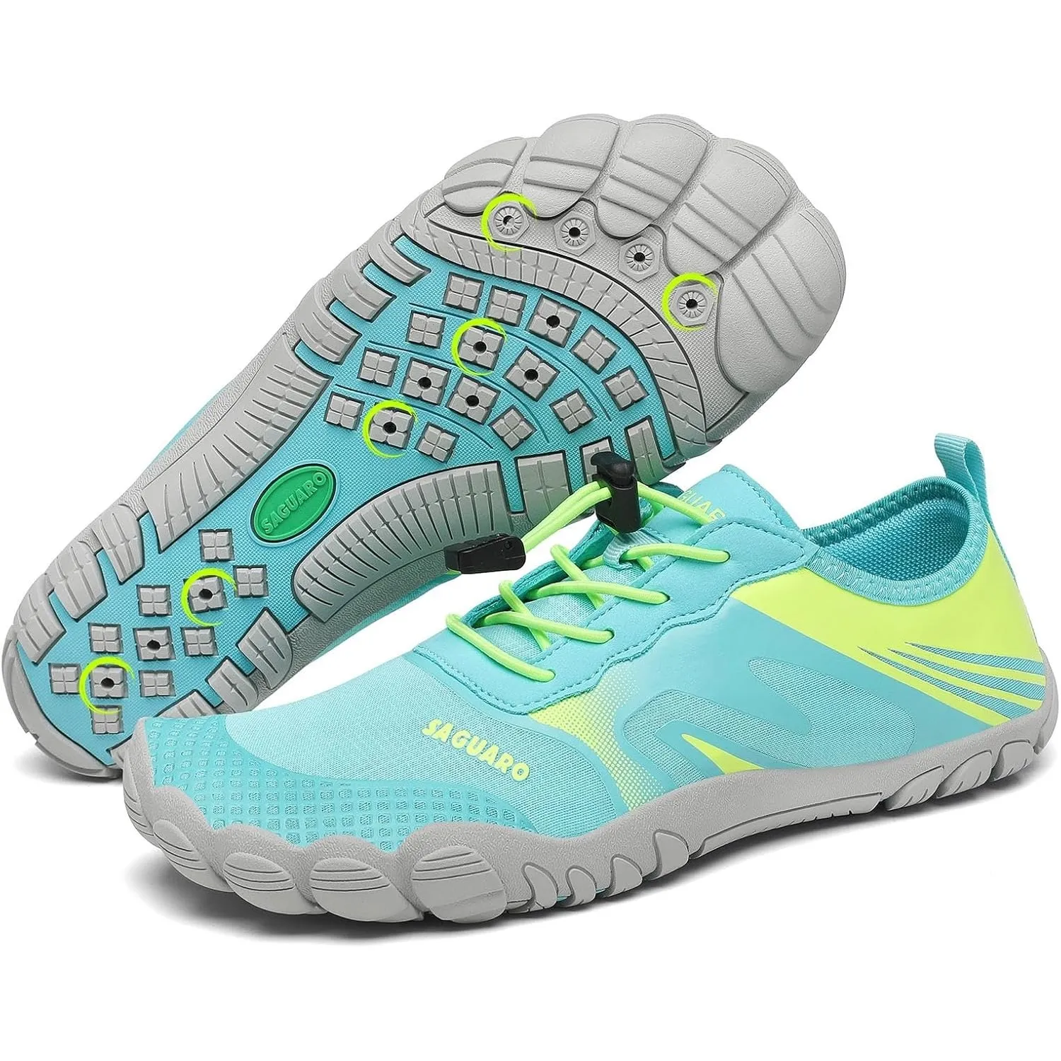 SAGUARO Badeschuhe Damen Aquaschuhe Herren Slip On Atmungsaktiv Schnelltrocknend Wasserschuhe Outdoor Sommer Unisex