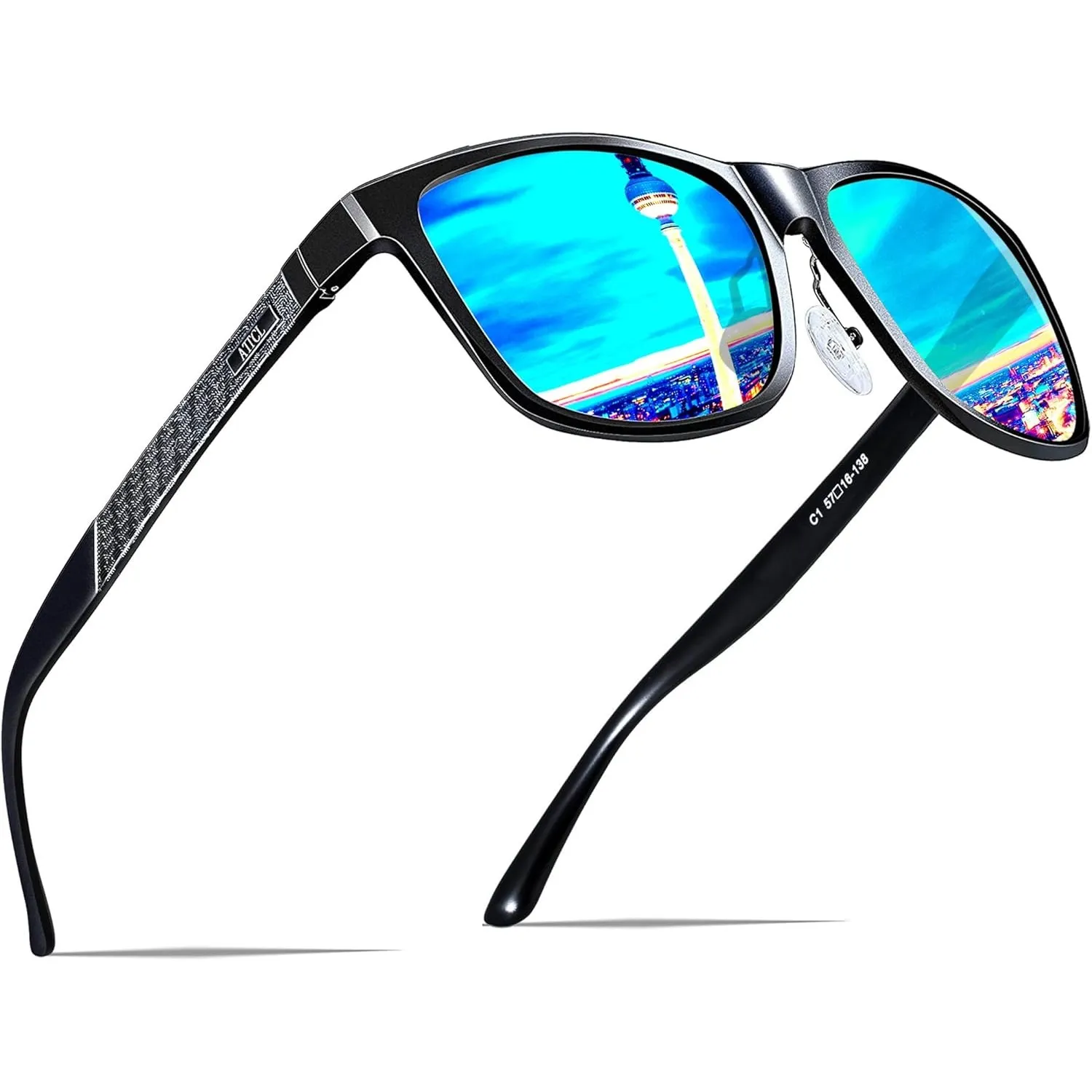 ATTCL Sonnenbrille Herren Polarisiert UV400 AL-MG Verspiegelt Autofahren