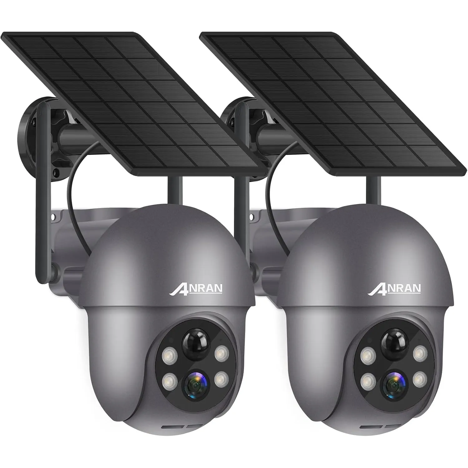 ANRAN 2K Solar Überwachungskamera Aussen Wi-Fi,360°PTZ Schwenkbar