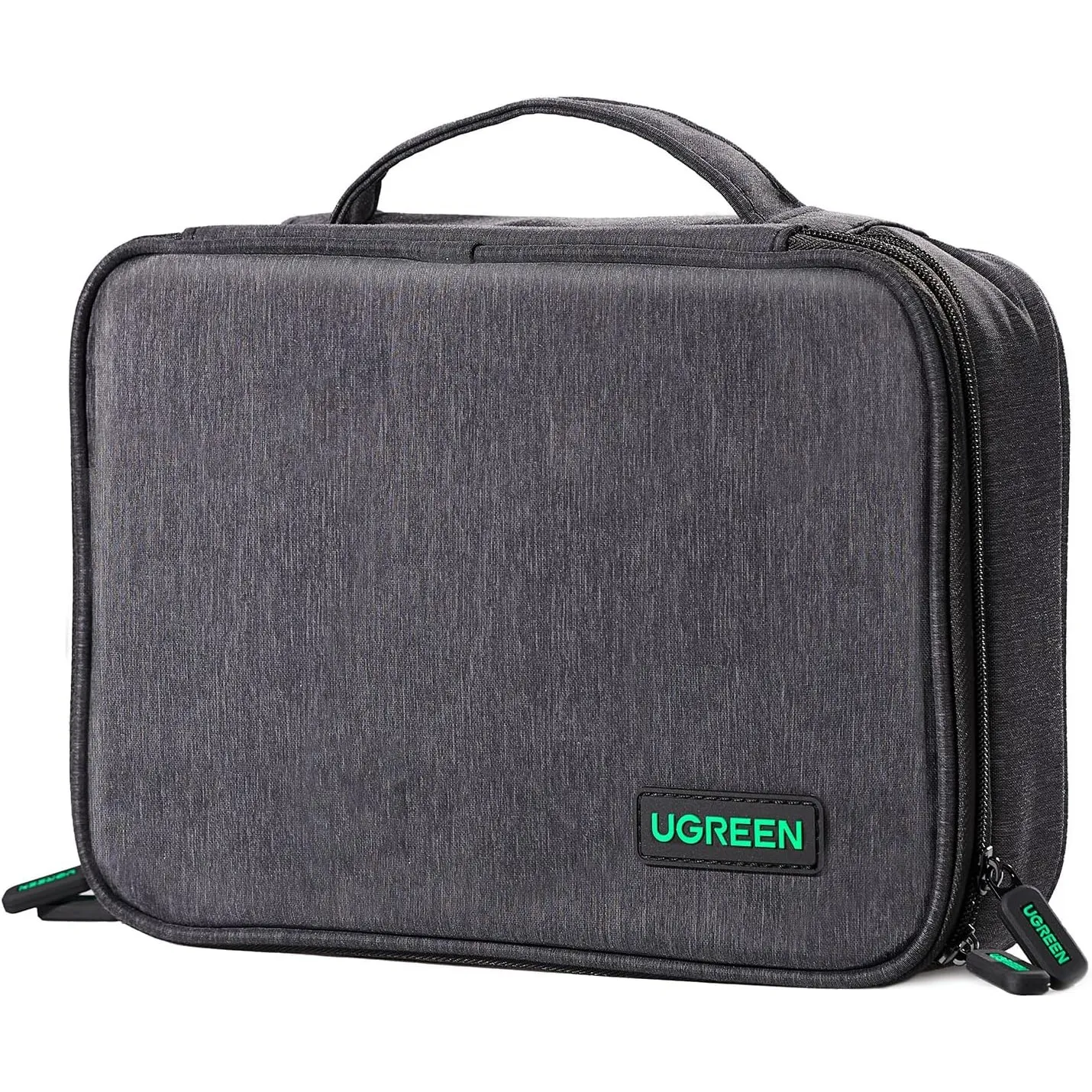 UGREEN Elektronik Reise Kabeltasche, Tragbarer Kabel Organizer Tasche (L) | Zweigeteilte Electronics Accessories Case; …