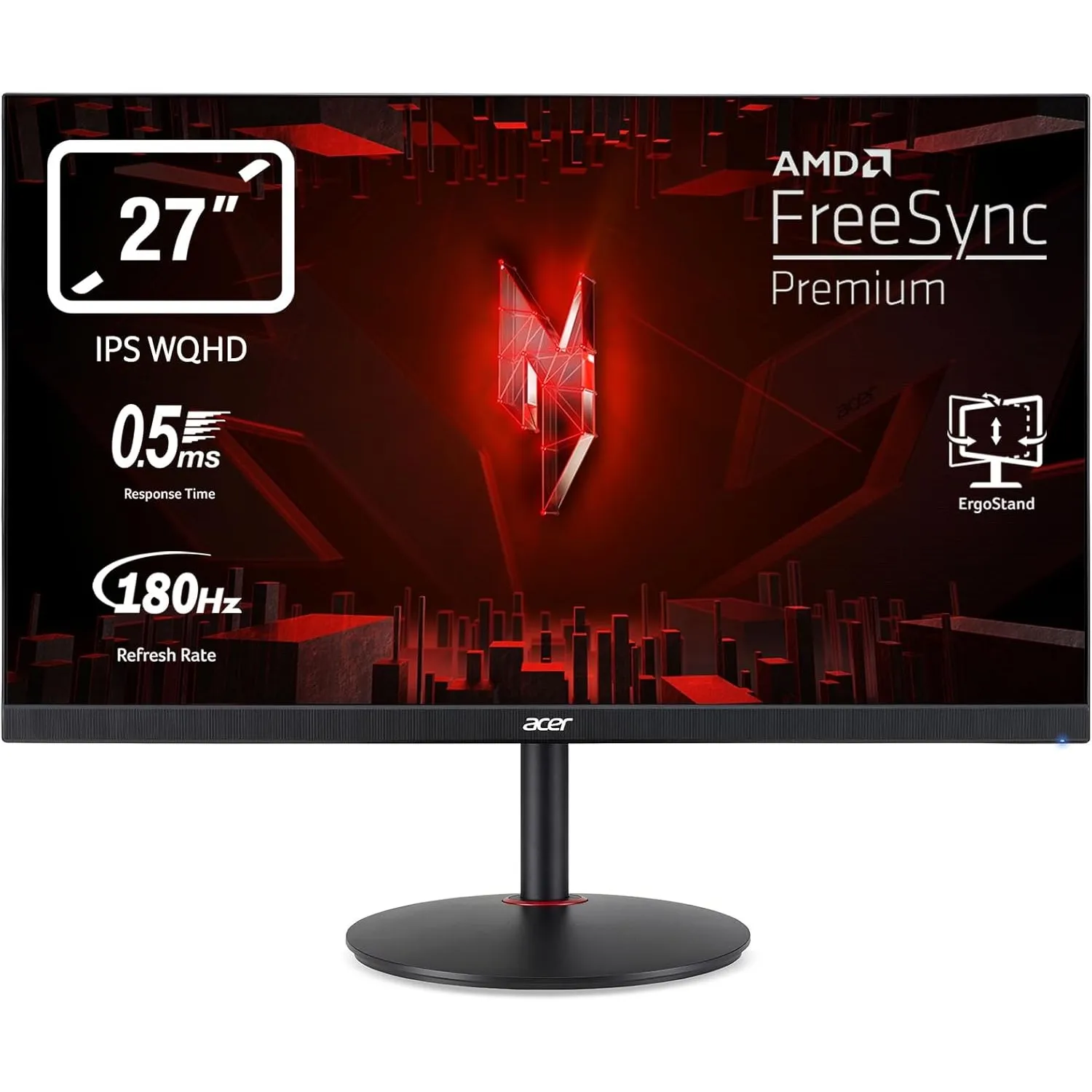 Acer Nitro XV271UM3 Gaming Monitor 27 Zoll (68,6 cm) WQHD, 180Hz