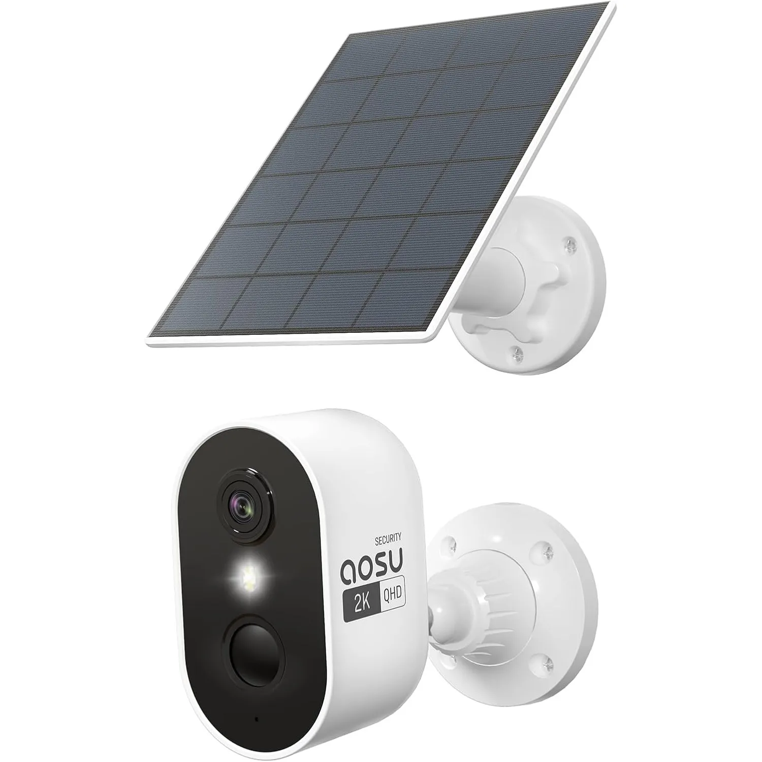 aosu SolarCam Lite Solo-Cam Überwachungskamera Aussen Solar Akku Cam Kit Ohne Aosubase 1.0 Intelligente PIR Personerken…
