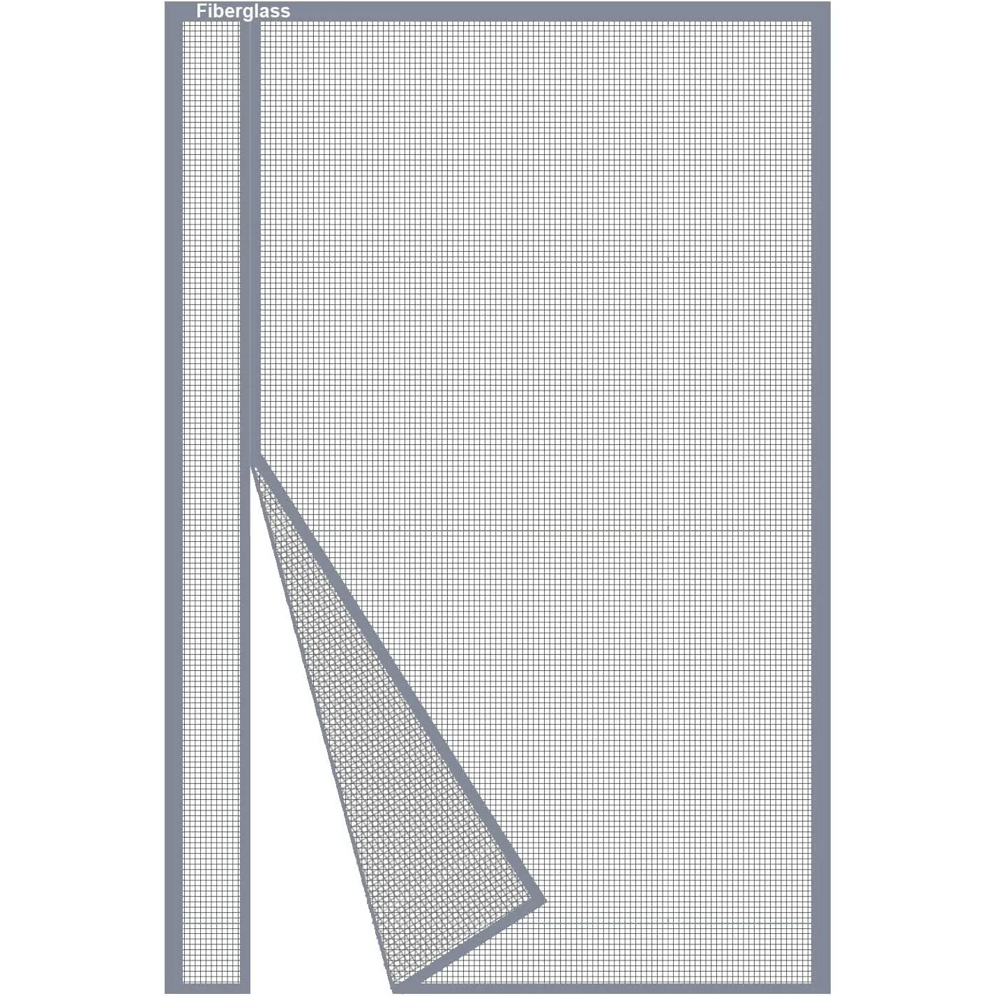 Risareyi Seitliche Öffnung Fliegengitter Tür Magnet 165x220cm, Grau Fiberglas Netz Fliegengitter Balkontür Ohne Bohren …