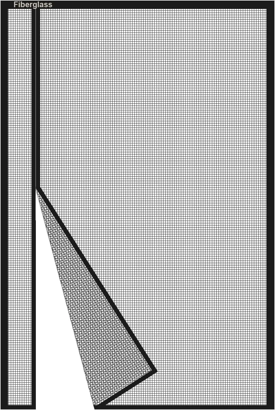 Risareyi Magnetic Fly Screen Door, 145 x 220 cm, Side Opening Fly Screen Balcony Door, No Drilling, Insect Protection, …