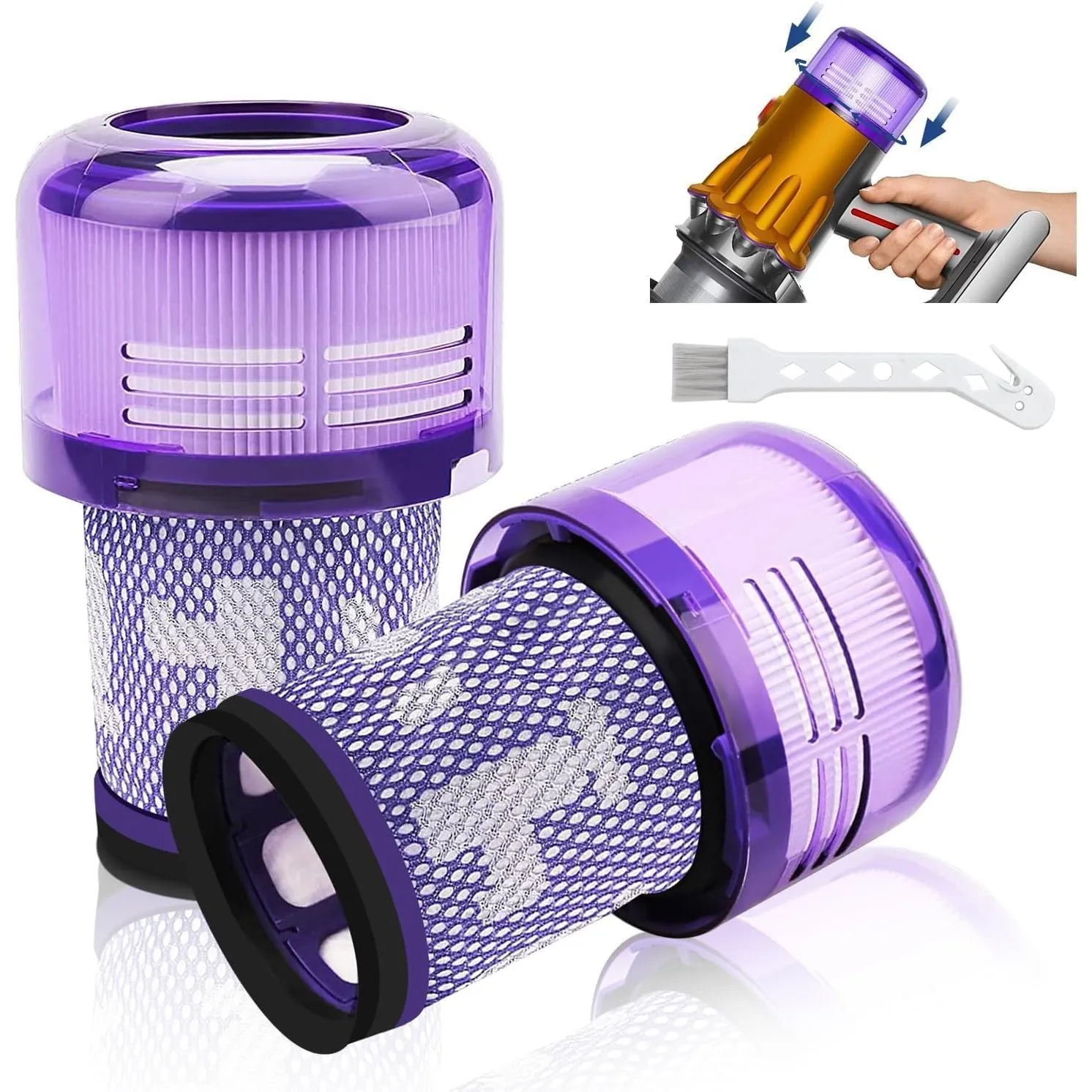 Filter für Dyson V12 Detect Slim Absolute Extra/Total Clean/Fluffy