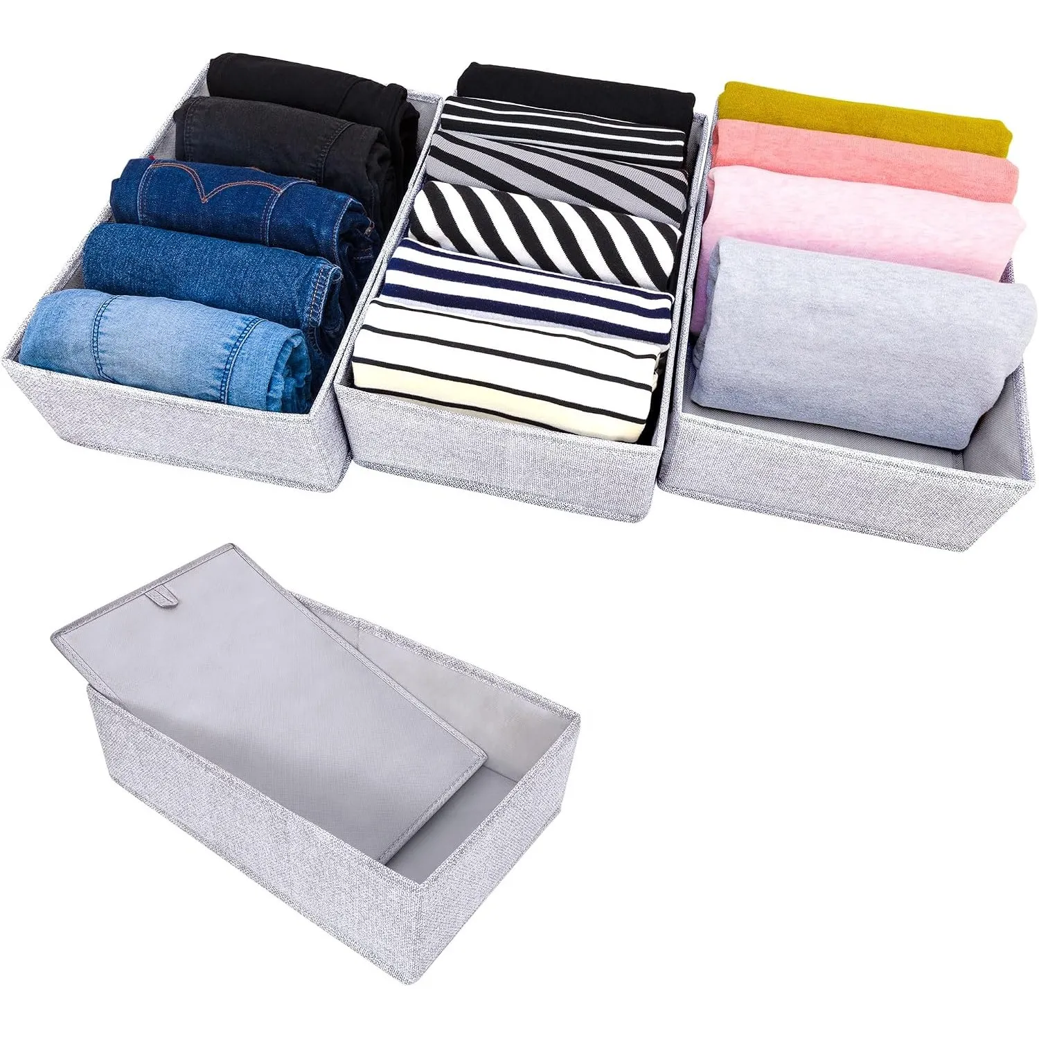 SIMPLE JOY® NORDLI Box passgenau Organizer für IKEA Schubladeneinsatz 3Fach | Perfekt für IKEA NORDLI 80cm ✓Bewährte Ma…