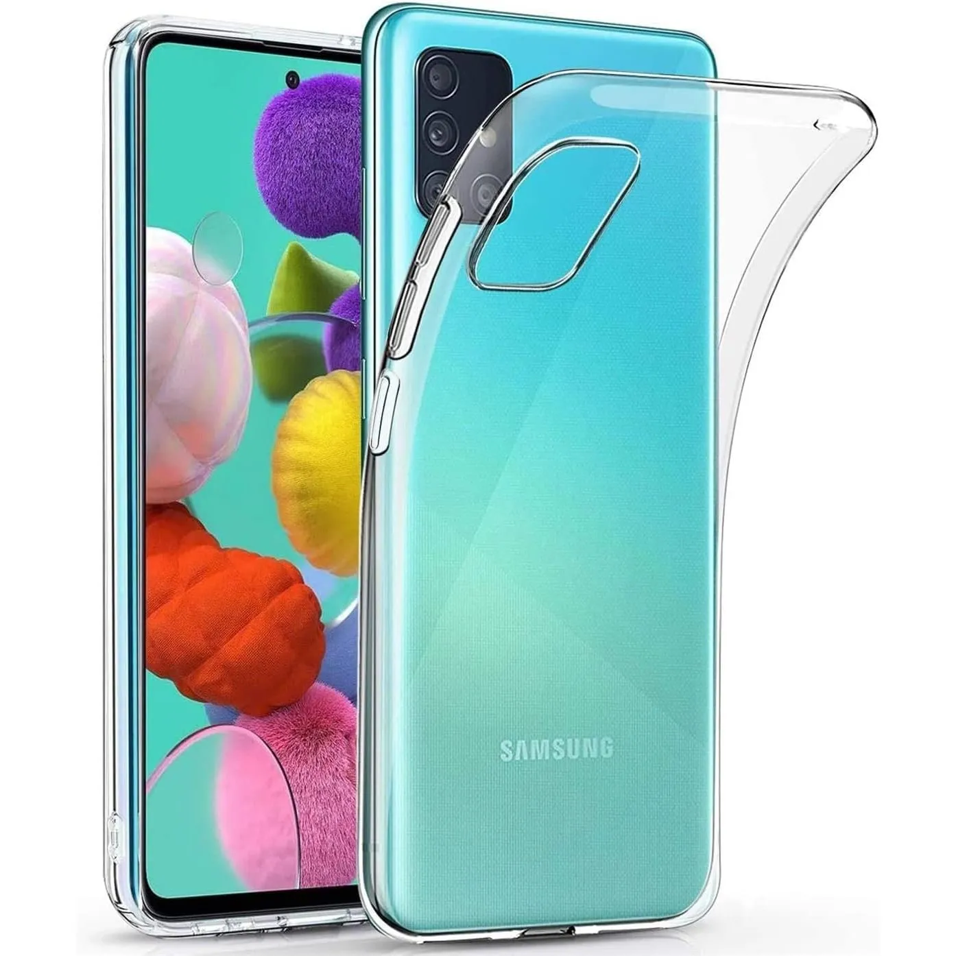 Oprimio Kristallklar Hülle für Samsung A51 [Silikon Hülle] [%100 Durchsichtig] [Deutsche Material] [Ultra Dünn] Klar Ha…