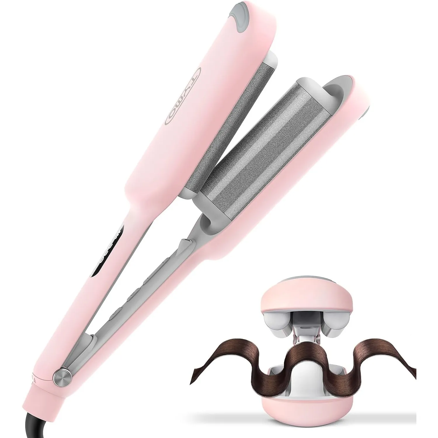TYMO ROVY Welleneisen für haare, Lockenstab große Locken geeignet für Anfänger, Sofortiges Wellen, 32mm Ionen Keramik H…