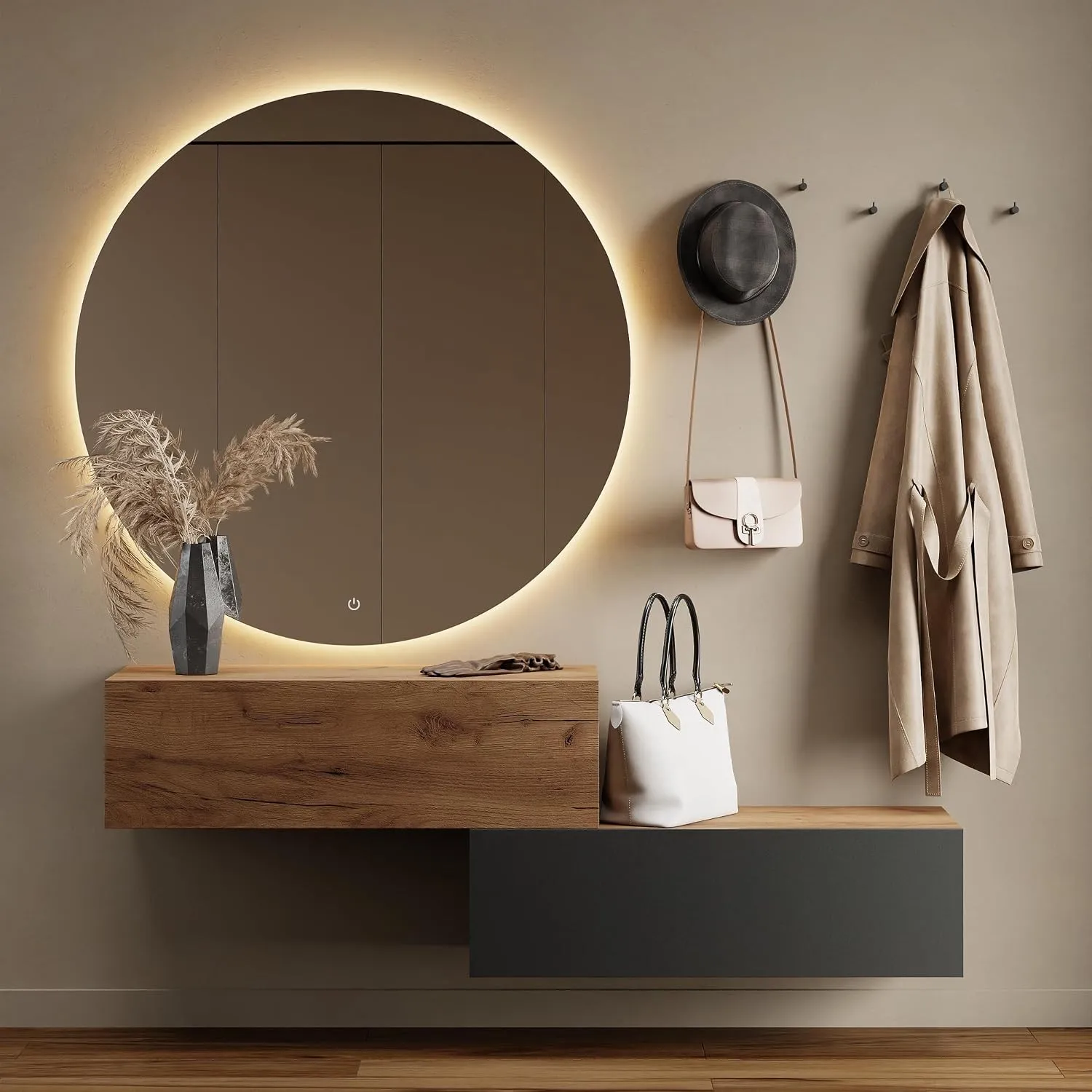 Planetmöbel Flur Möbel Garderobe 2X 100 cm Hängeschrank