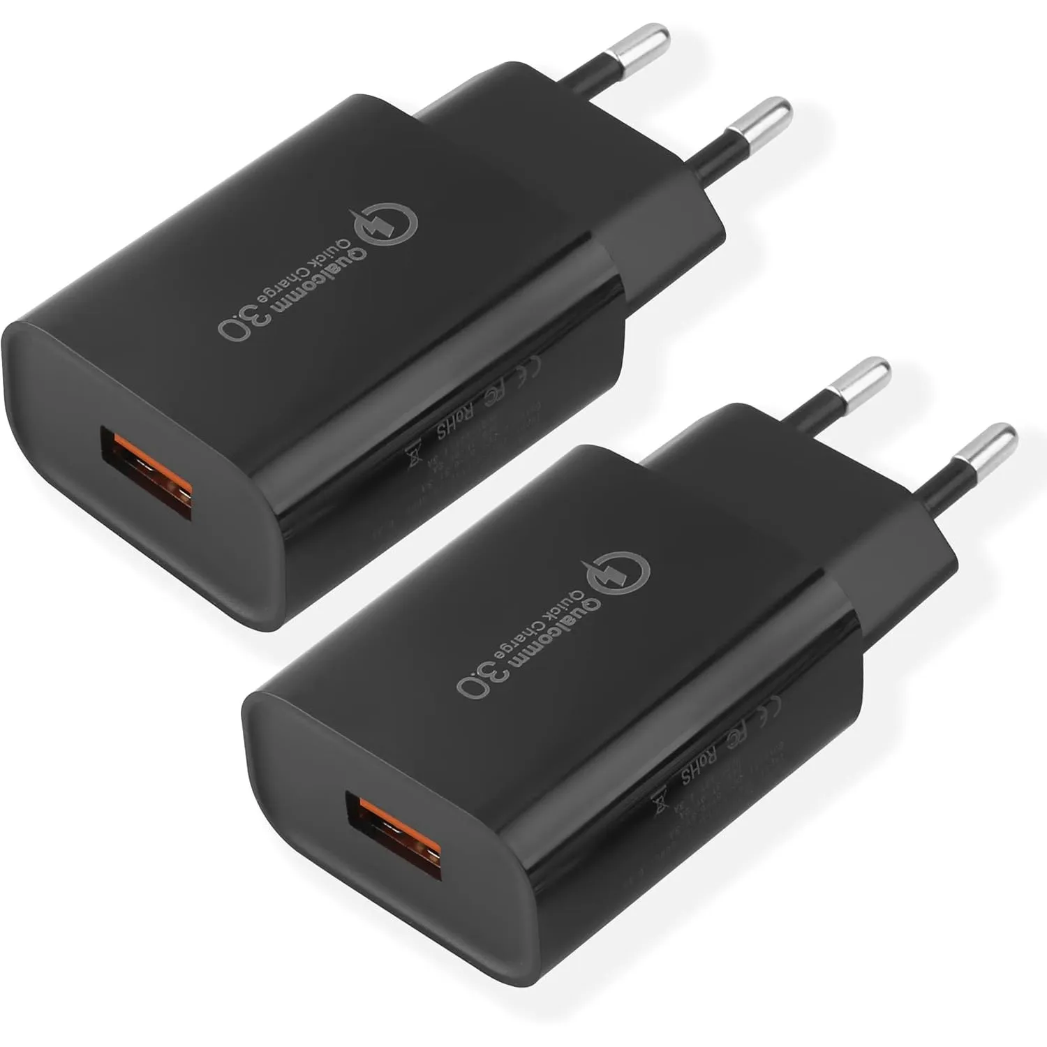 USB Ladegerät, 18W Quick Charge 3.0 Schnellladegerät USB Netzteil Kompatibel mit Samsung Galaxy S22 S21 S20 FE S10 S9 S…