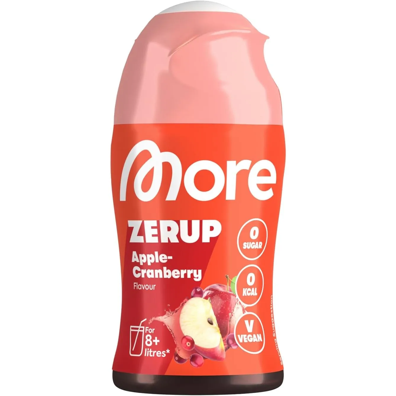 MORE Zerup, Apple Cranberry, 65 ml, für bis zu 8 l Fertiggetränk
