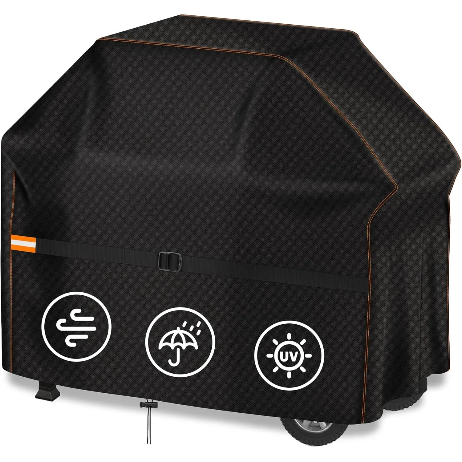 Enzeno Grillabdeckung Wetterfest,Gasgrill Grillabdeckung Regendicht BBQ Grill Schutzhülle Staubdicht Grill Abdeckplane …