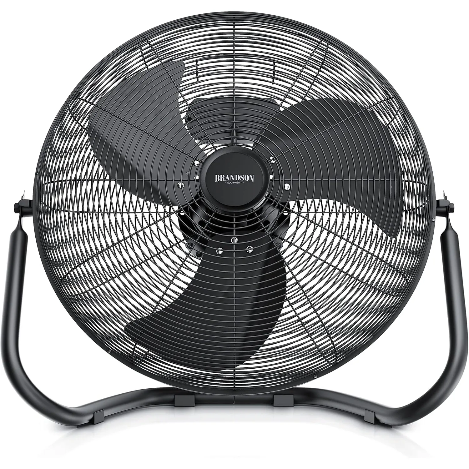Brandson - Windmaschine Retro Stil 160 Watt - Preisträger 2026 - Ventilator Schwarz - Standventilator 50 cm - Bodenvent…