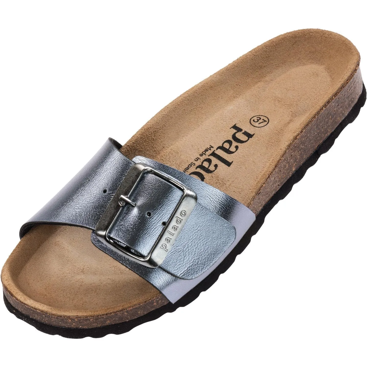 Palado Pantoletten Damen Malta EGS Matt – bequeme Sandalen Made in Spain - Hausschuhe mit dämpfendem Kork-Fußbett - mod…