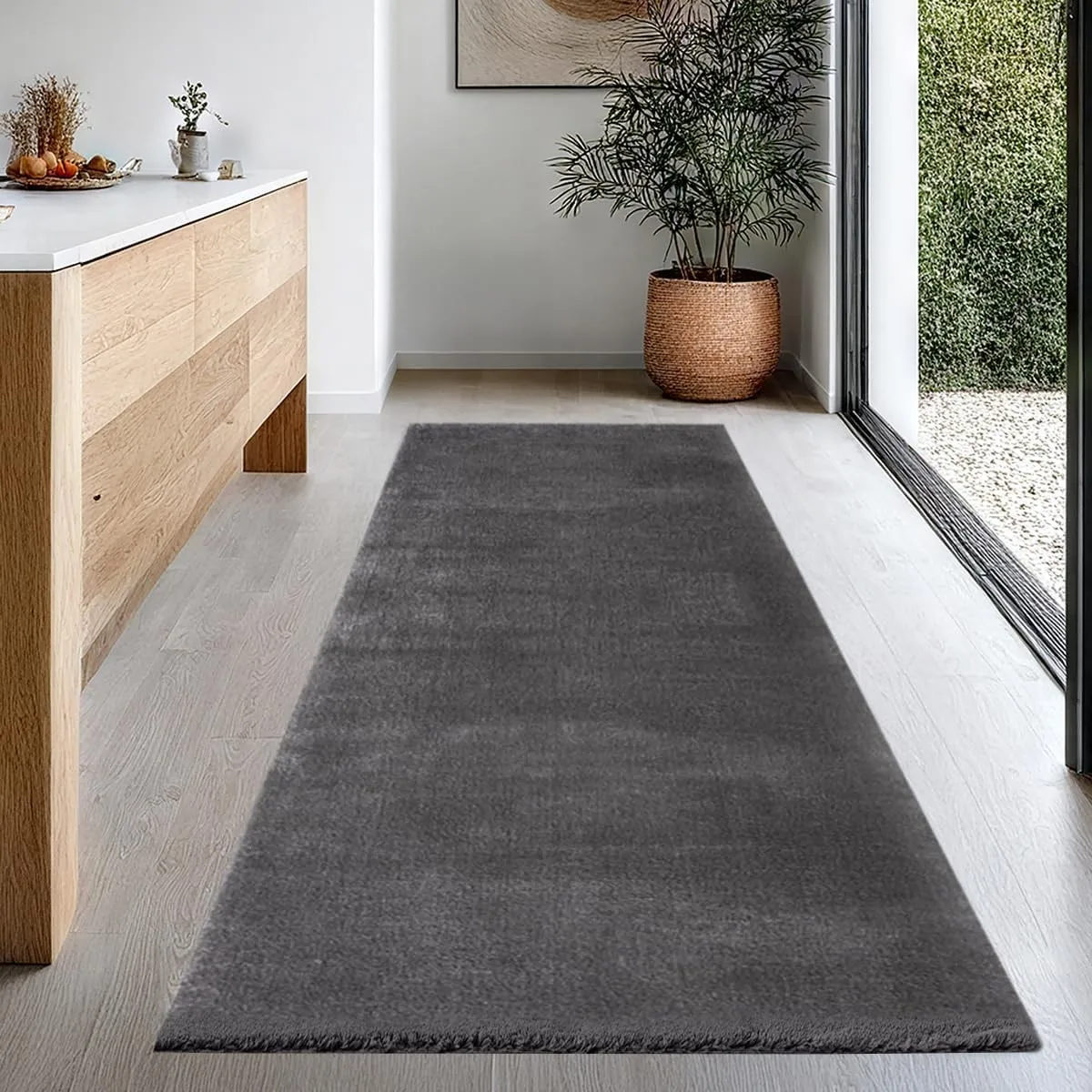 the carpet Relax Moderner Flauschiger Kurzflor Teppich, Anti-Rutsch Unterseite, Waschbar bis 30 Grad, Super Soft, Fello…