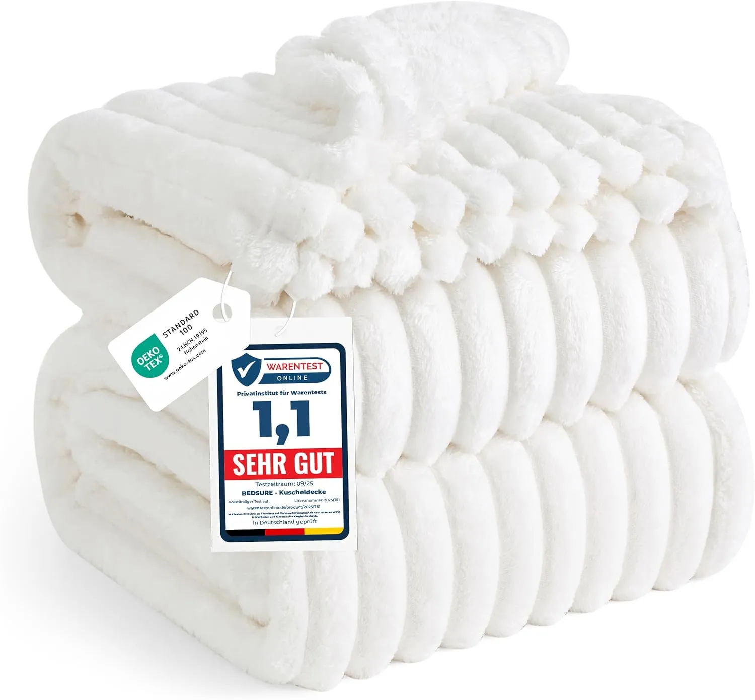 BEDSURE Cuddly Fluffy Blanket – Wool Blanket & Fleece Blanket, Sofa Blanket, Soft Warm Chunky Cord Blanket for Room Dec…