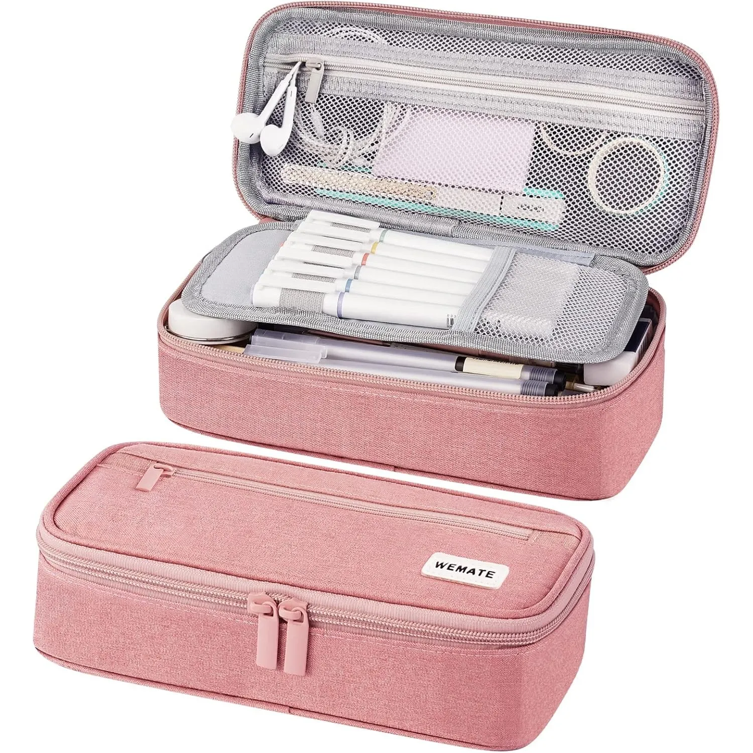 WEMATE Federmäppchen Federtaschen Mäppchen Etui Stifte 5 Fach, Große Kapazität Pencil Case Großes Federmäppchen Tasche …