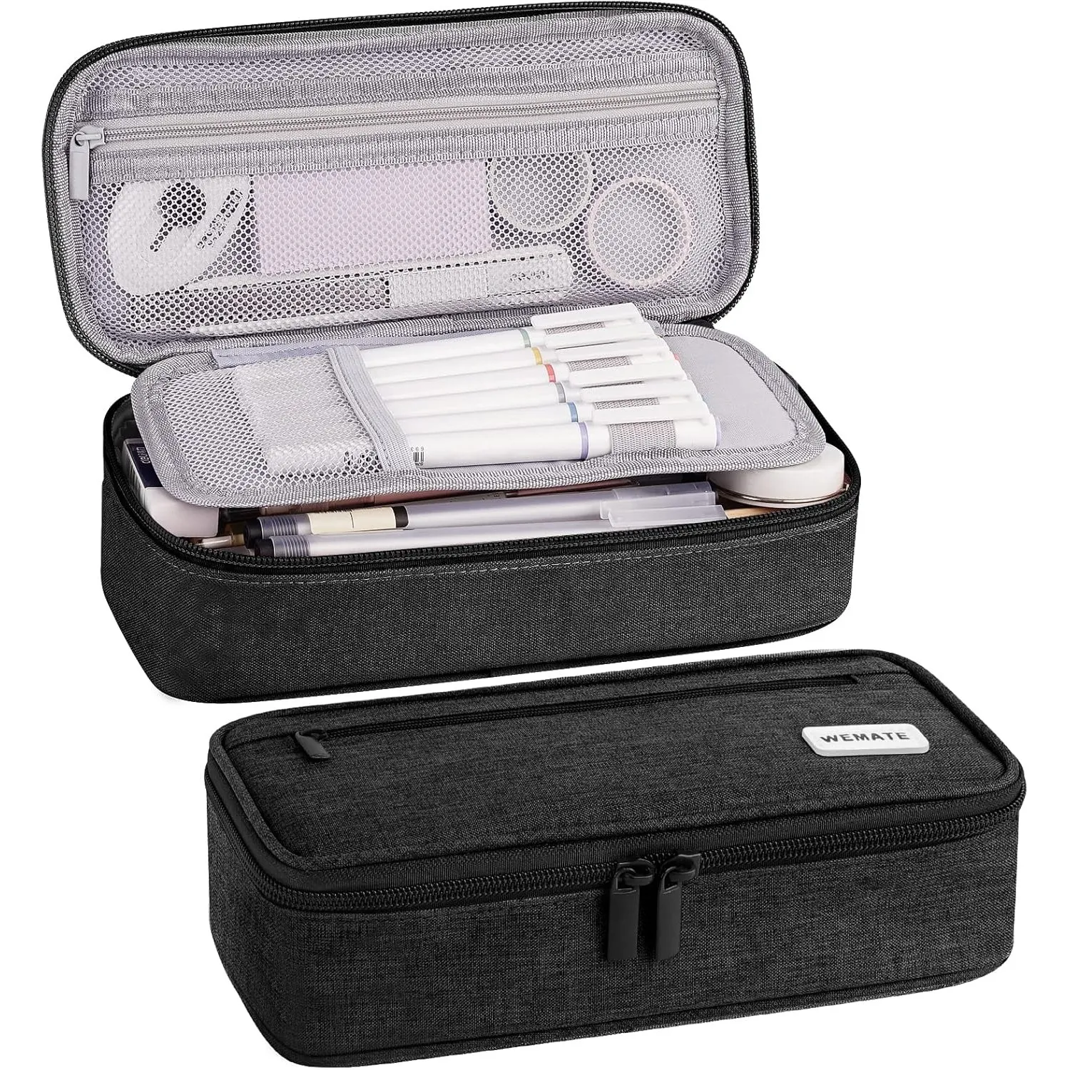 WEMATE Federmäppchen Federtaschen Mäppchen Etui Stifte 5 Fach, Große Kapazität Pencil Case Großes Federmäppchen Tasche …