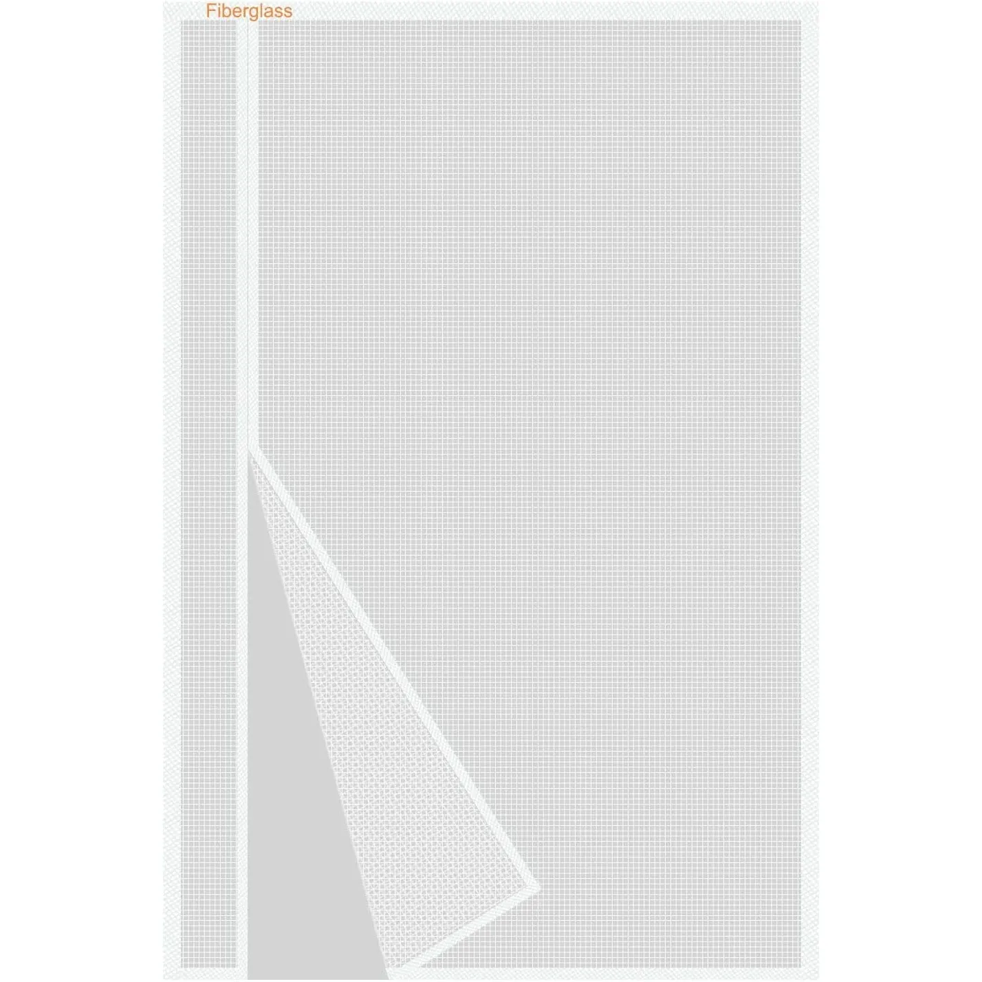 Risareyi Seitliche Öffnung Magnet Fliegengitter Balkontür 165x230cm, Weiß | Verstärkt Fiberglas Netz, UV Beständig, Fli…